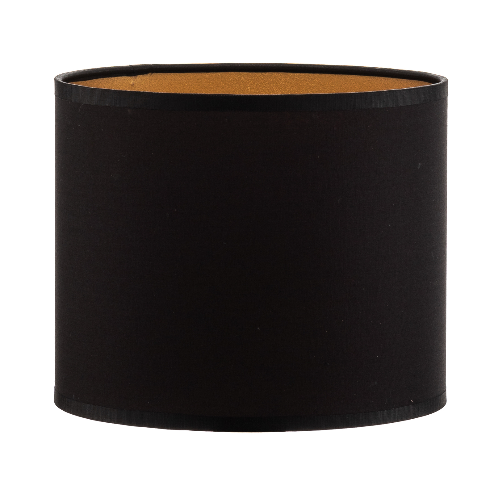 Lampshade Soho, black/gold, textile, Ø 18 cm