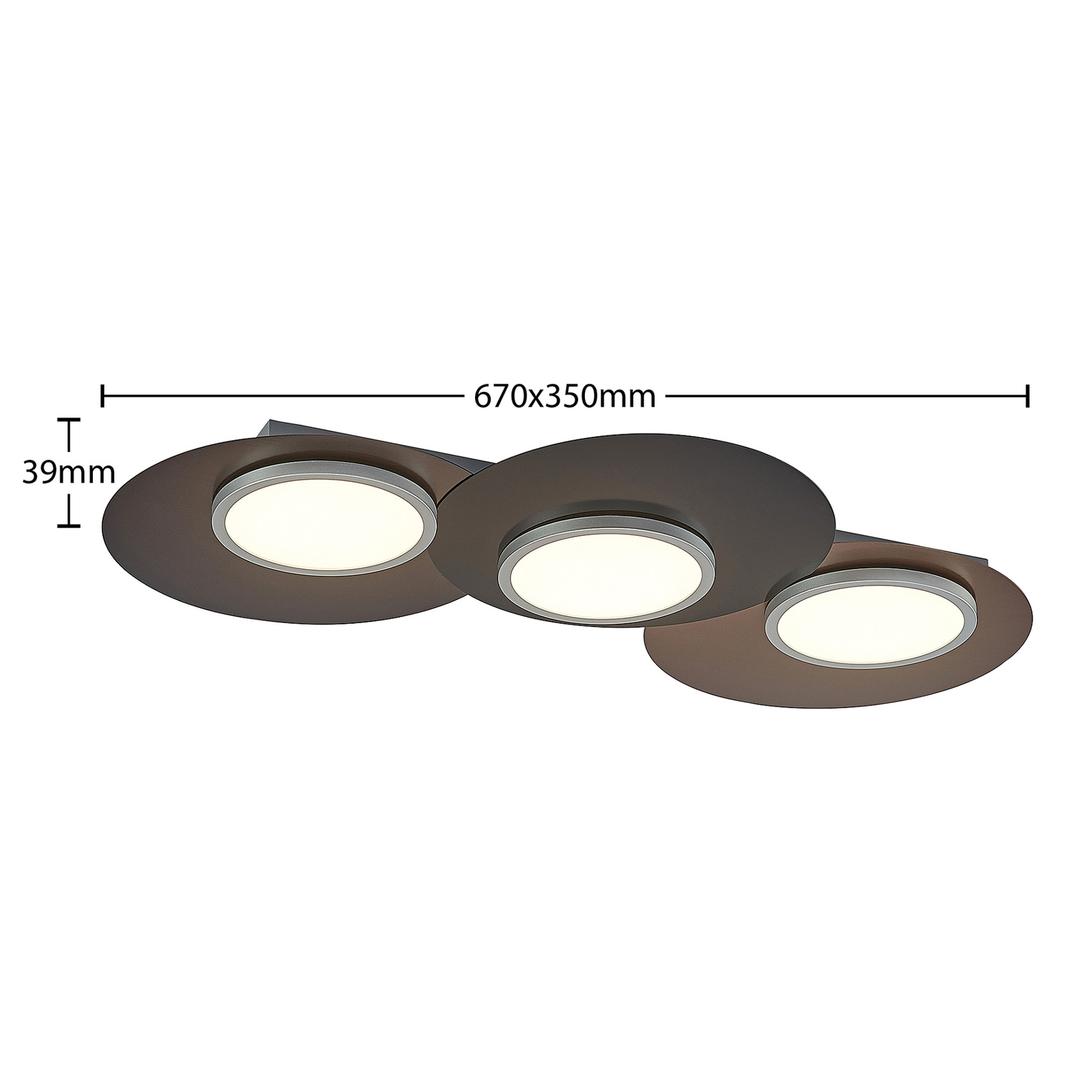 Lindby Enavi LED-Deckenleuchte, dreiflammig