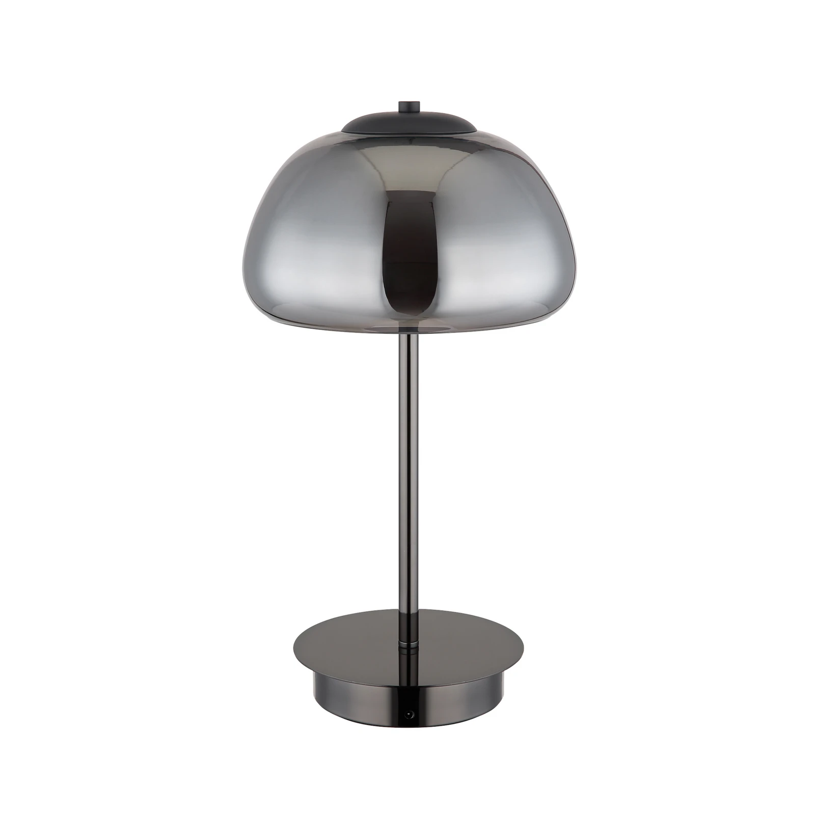 Avila LED stolna lampa, dimno siva/crna, staklo, CCT, prigušiva