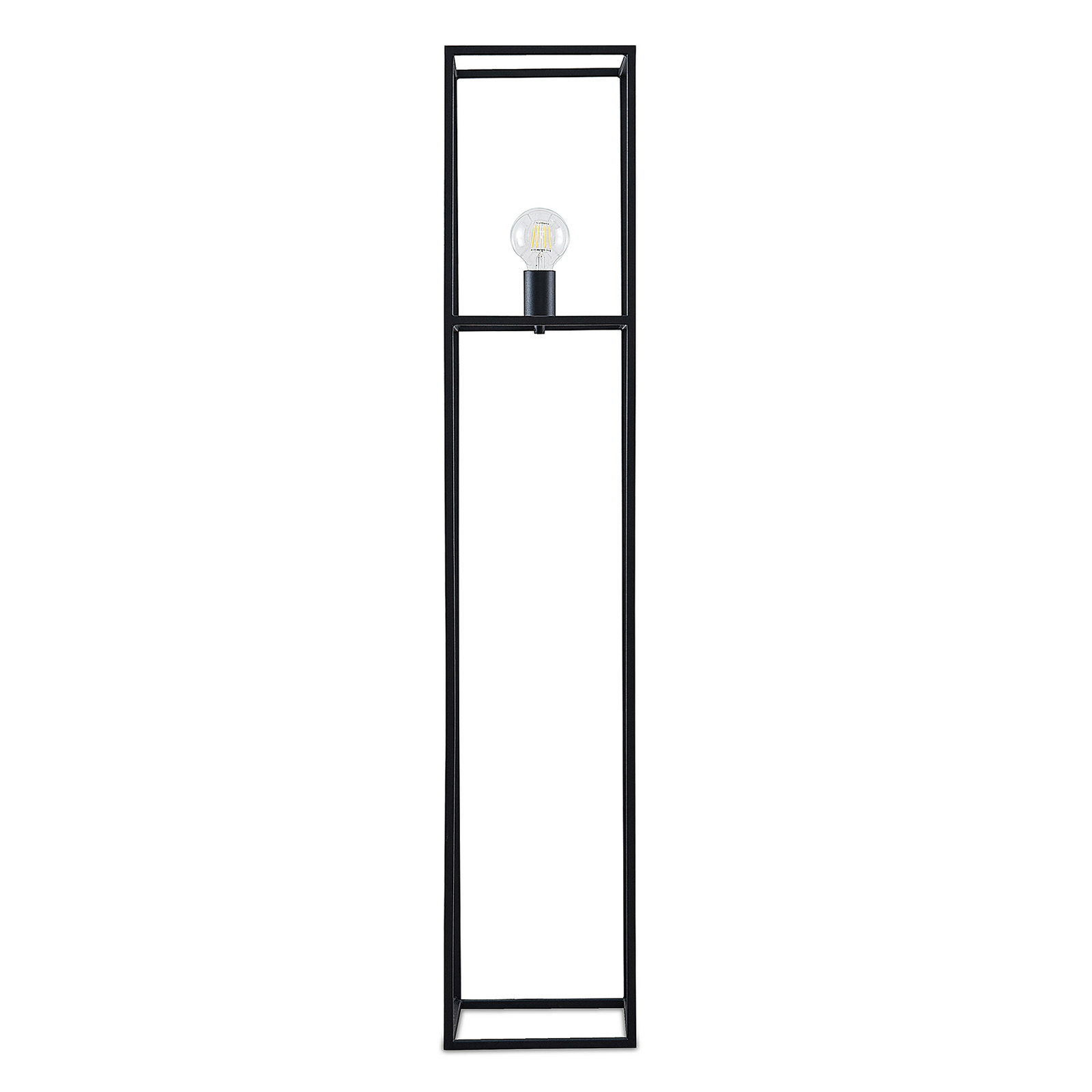 Lindby Jordana Stehlampe, Rahmen, schwarz, 1-fl.