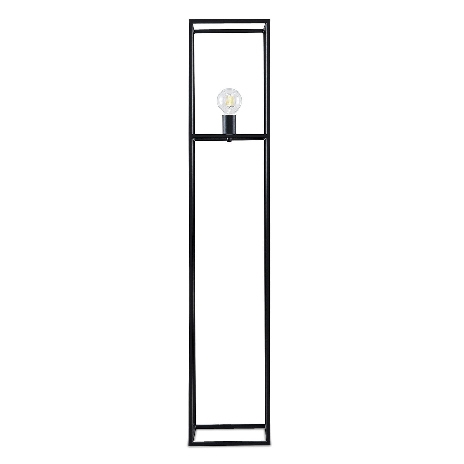 Lindby Jordana lampadaire, cadre, noir, 1 lampe