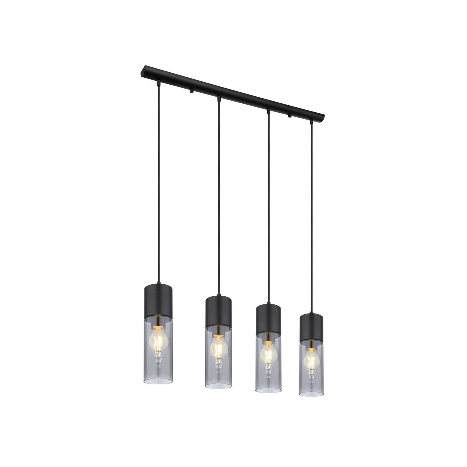Hängeleuchte Annika, 4-flammig, schwarz