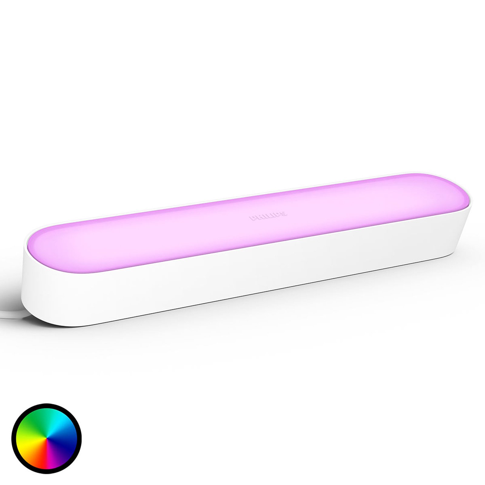 "Philips Hue Play Lightbar", 1 baltos spalvos pagrindas