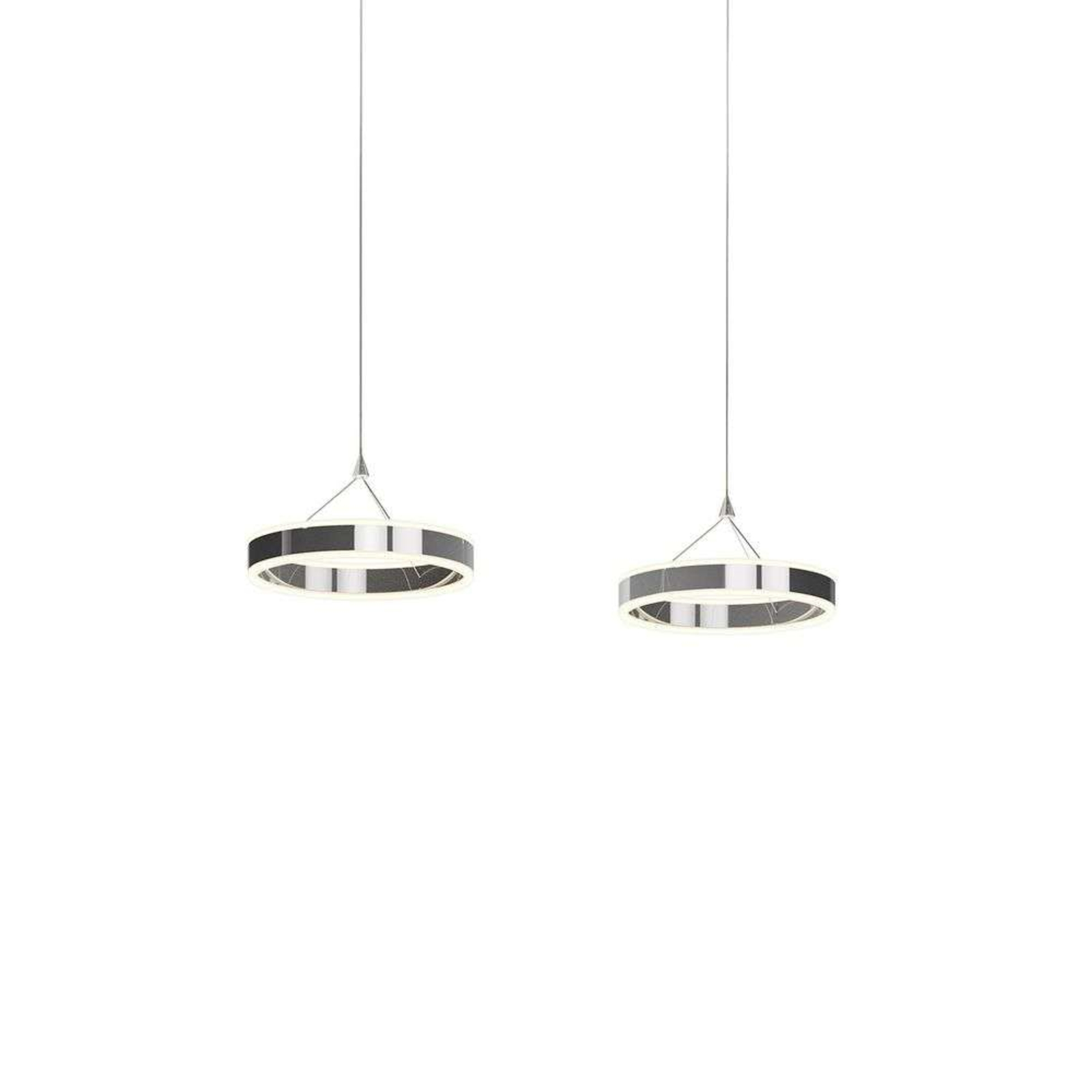 Lyani Hanglamp L85 Chrome/White - Lucande