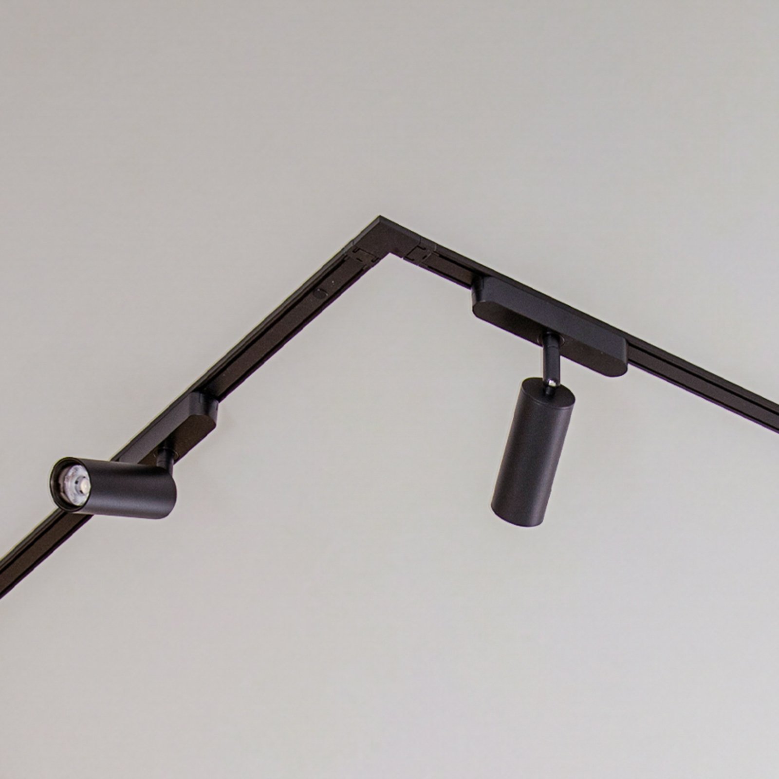 Schienensystem 48V Lumaro Spots 16-flg. schwarz Ø4cm dimmbar