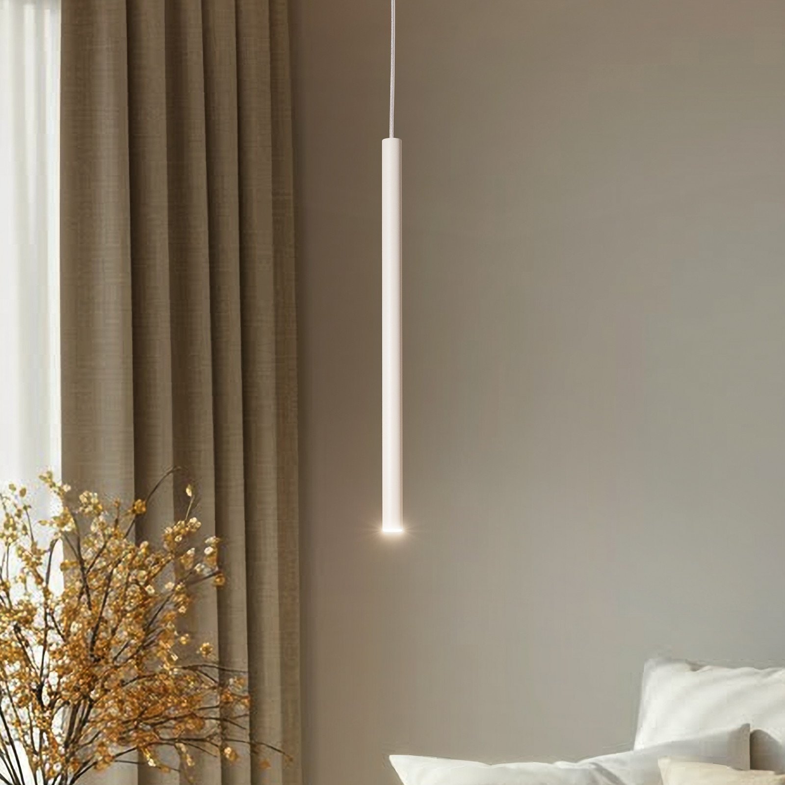 SIGMA Lampă suspendată Sopel 1 gri 1 bec oțel G9 Ø 5 cm - Camera de zi / sufragerie - Modern - taupe - Metal