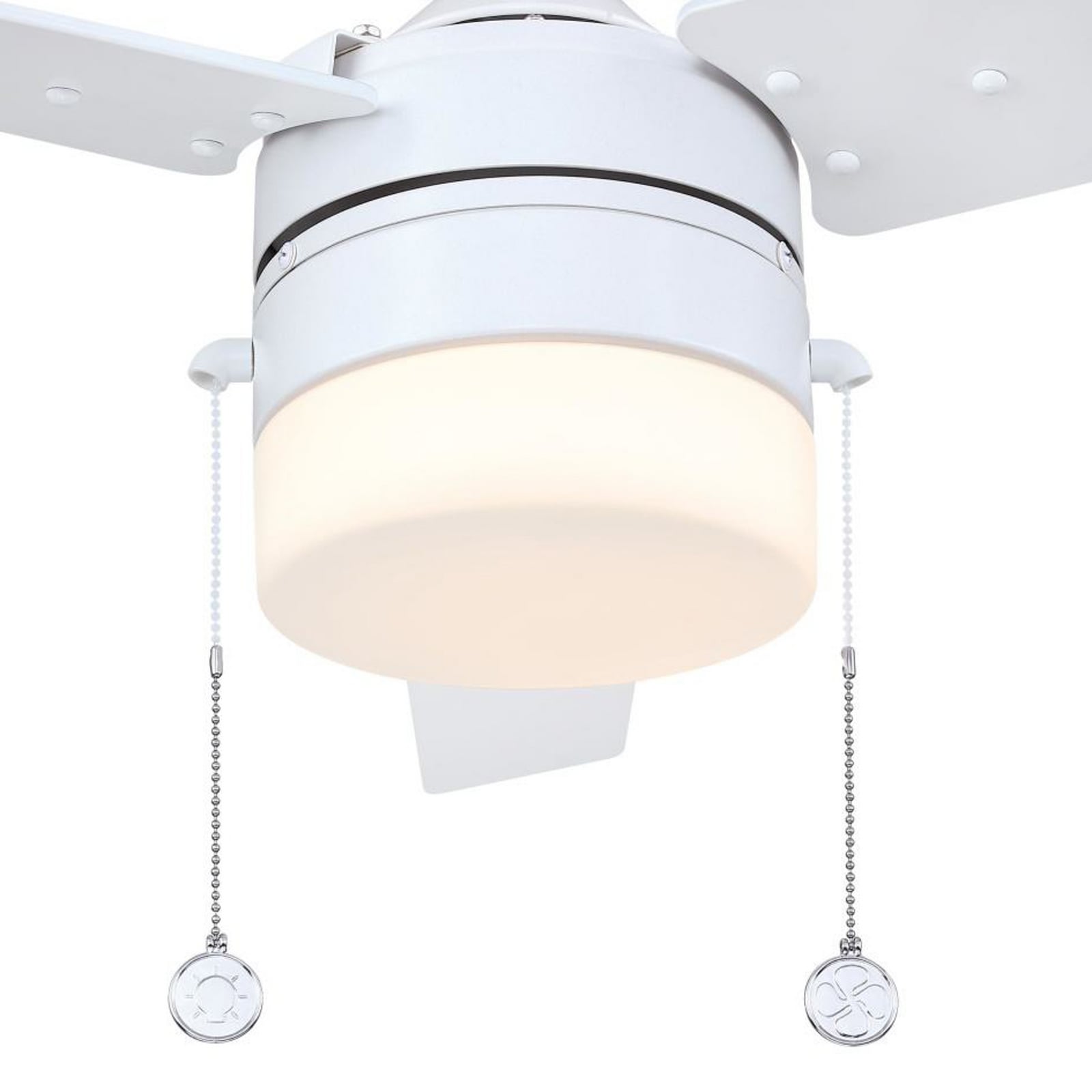 Westinghouse stropno ventilatorsko svjetlo 7316640, mat bijela/breza