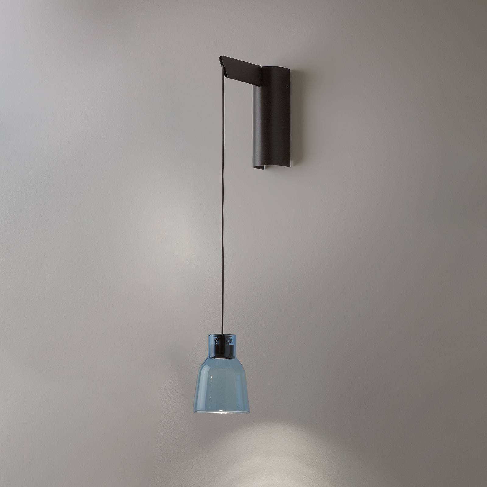 Bover Drip A/01 LED wandlamp, blauw