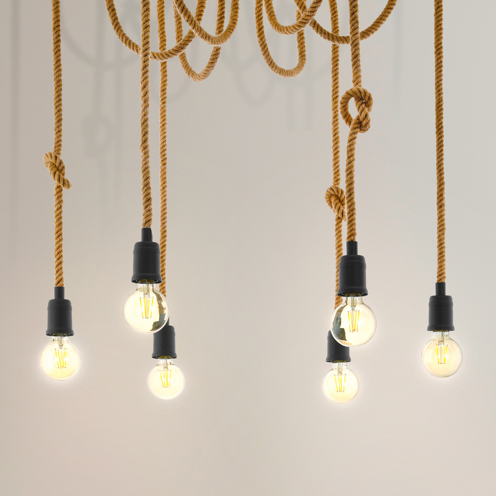 Hängeleuchte Rampside mit 6 Fassungen