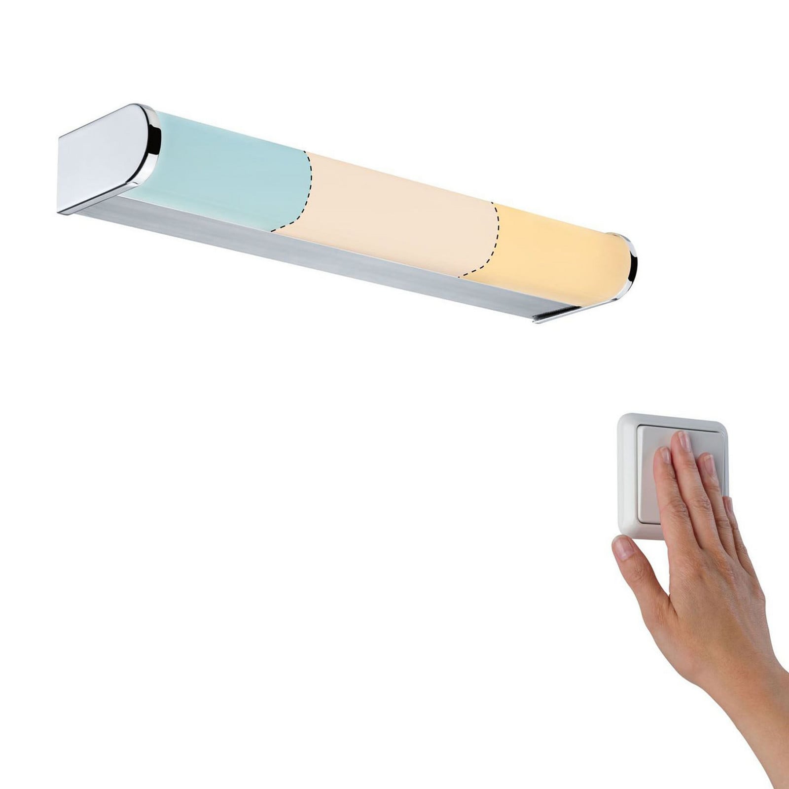 Paulmann lampă LED oglindă Arneb IP44 WhiteSwitch - Baie - modern - crom alb - Metal