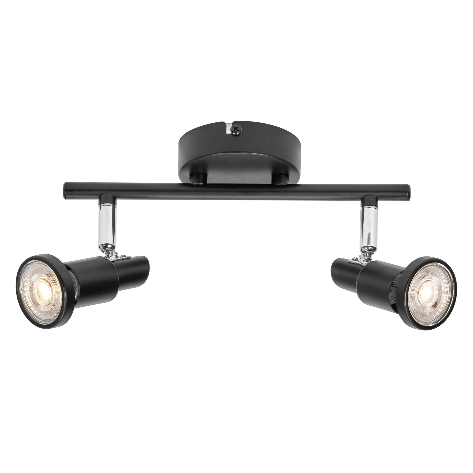 LEDVANCE Spot pour plafond LED GU10, à 2 lampes, noir