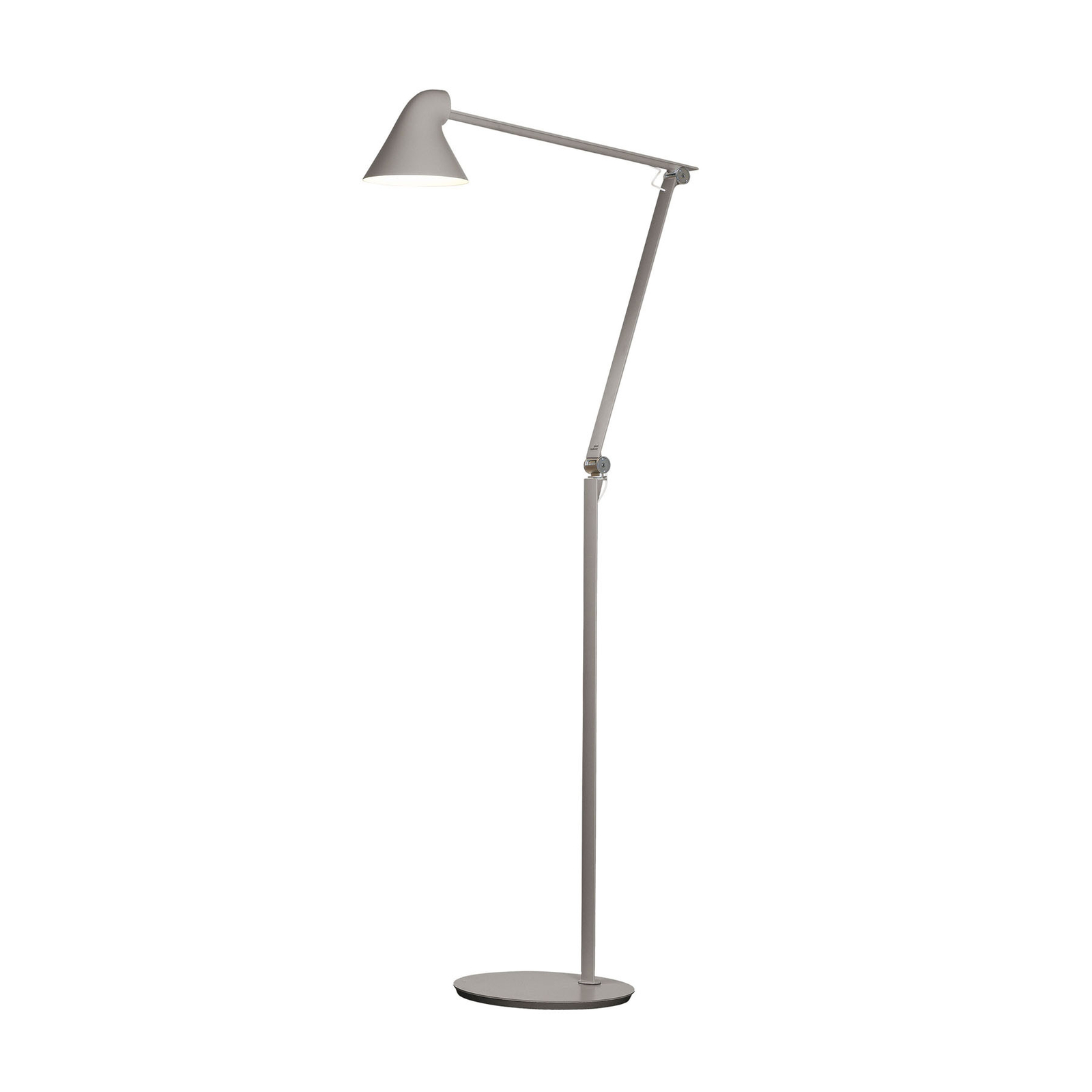 Louis Poulsen NJP de pie LED 3.000 K gris claro