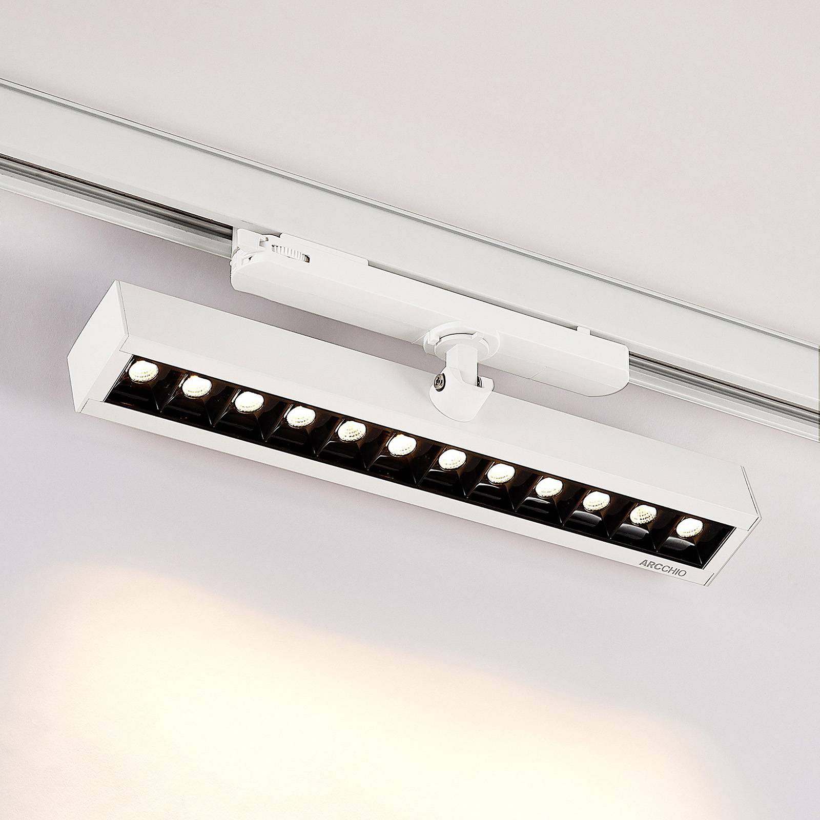 Arcchio Millay spot sur rail LED blanc 3 000 K