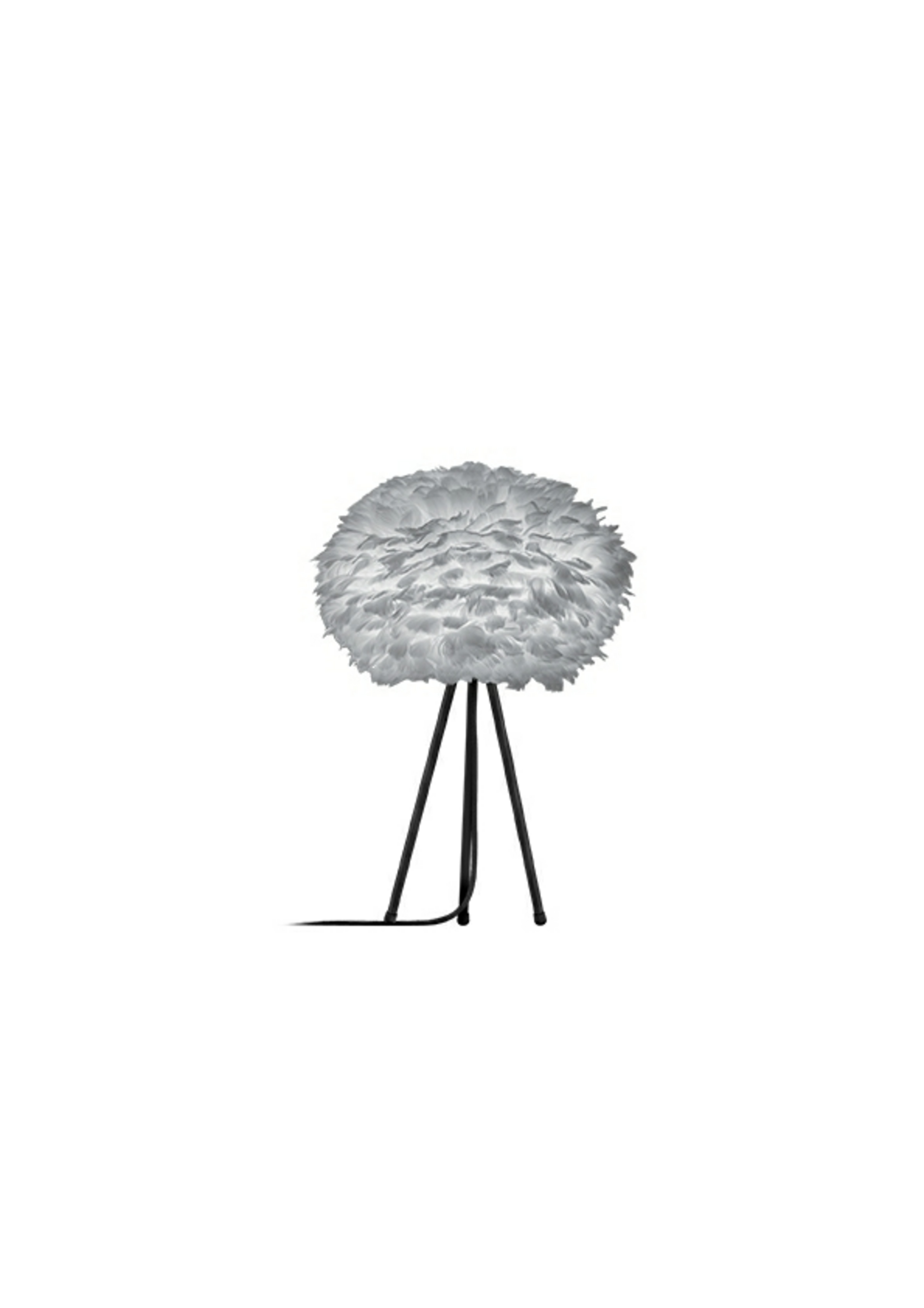 Eos Table Lamp Medium Grey/Black - UMAGE