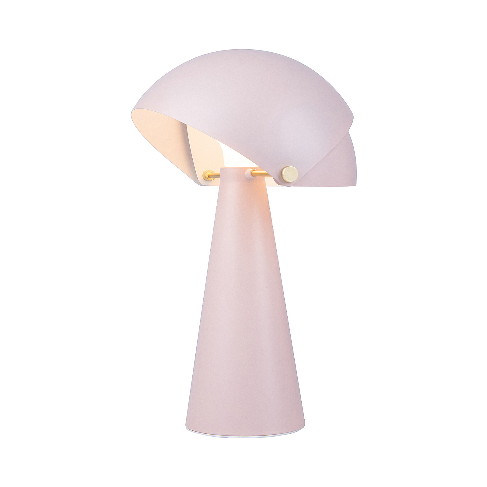 Align table lamp, tiltable lampshade, rose