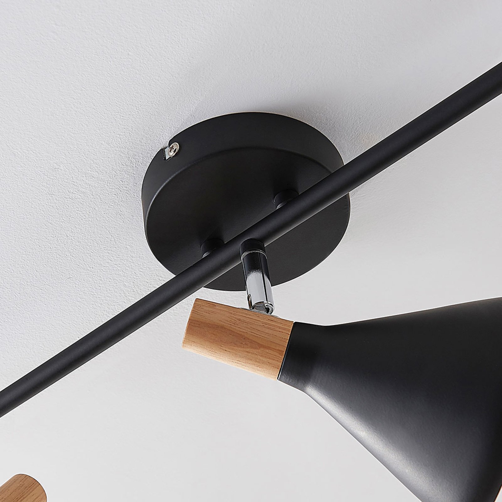 Arina 3 Ceiling Lamp Black - Lindby