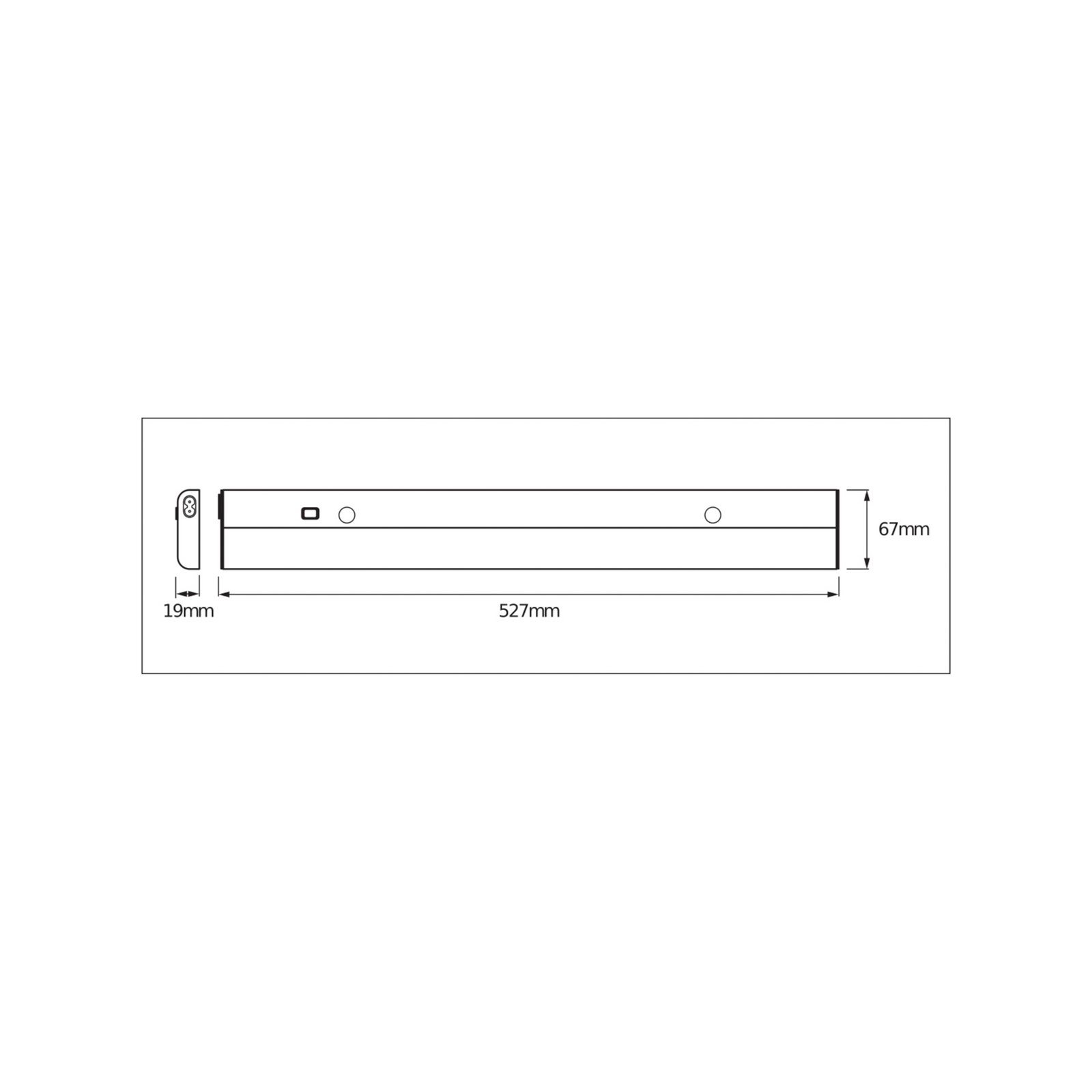 OSRAM LED-kaapinalusvalaisin LINEAR FLAT, 4 000 K hopea