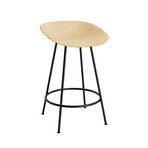 Barkruk Mat, zwart, staal, hennep, hoogte 75 cm - Normann Copenhagen