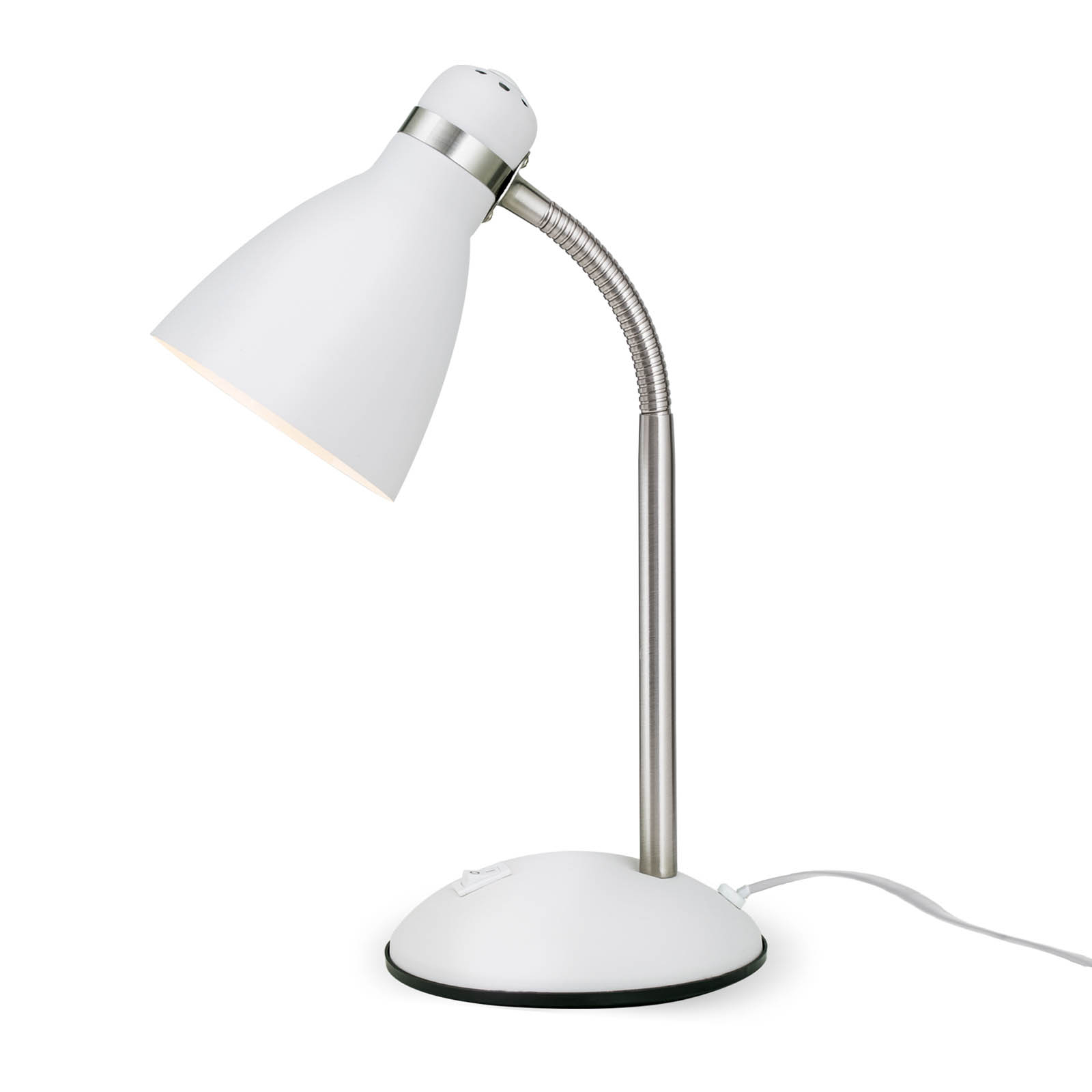 School desk lamp, white