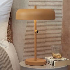 IT'S ABOUT ROMI Lámpara de mesa Porto, 45 cm, amarillo mostaza, metal