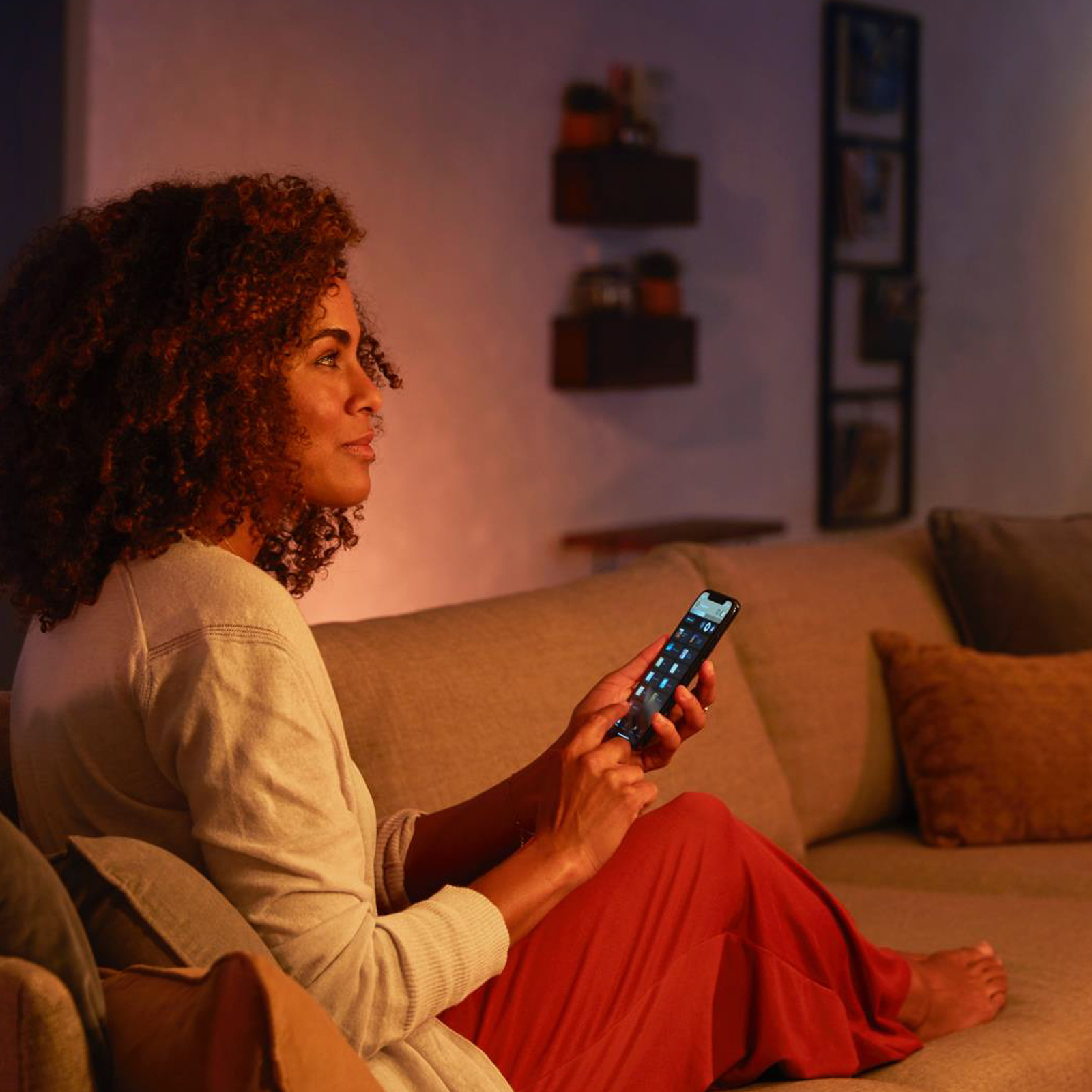 Lâmpada de filamento Philips Hue White 7 W E27 Globe G95