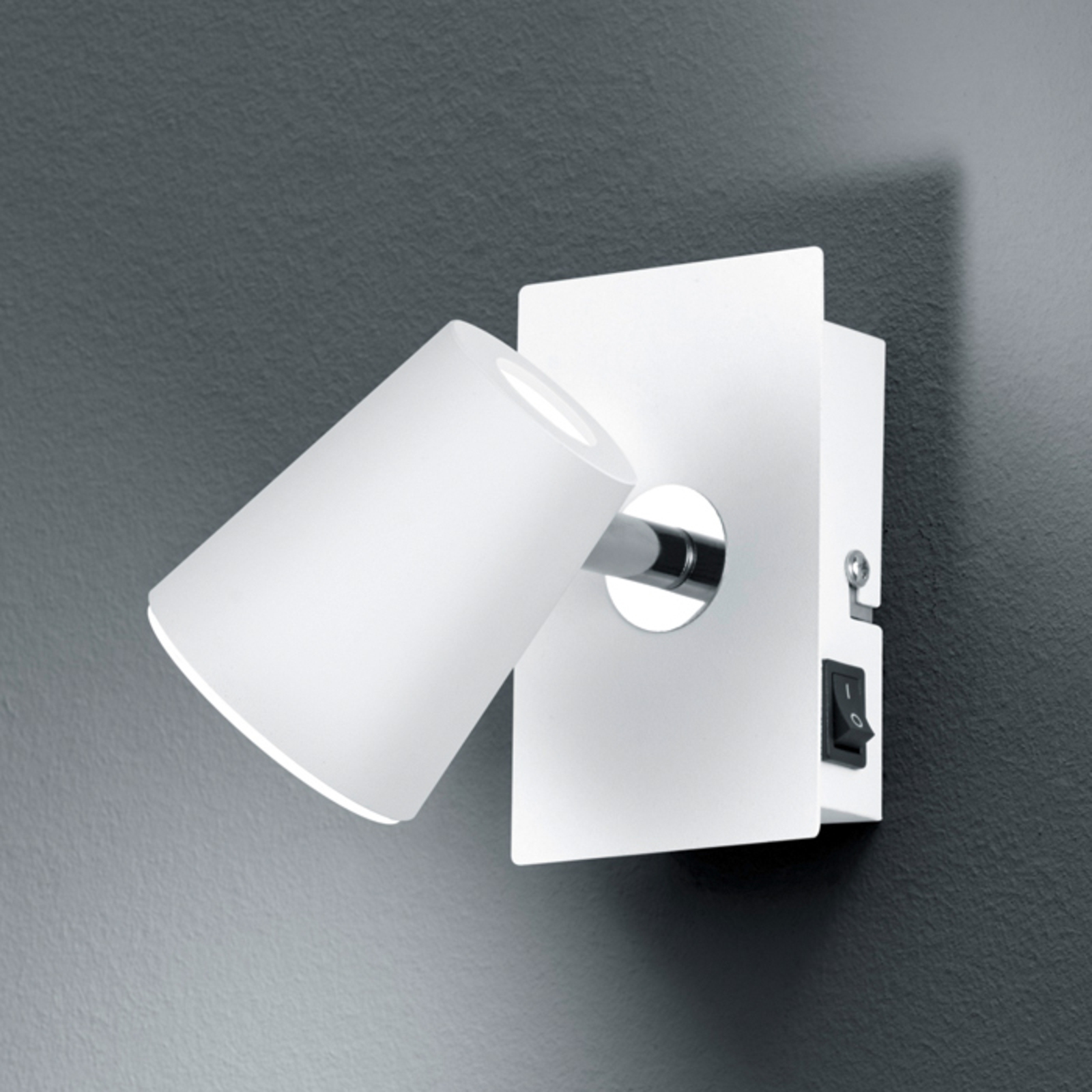 White LED wall spotlight Narcos w. pivotable head