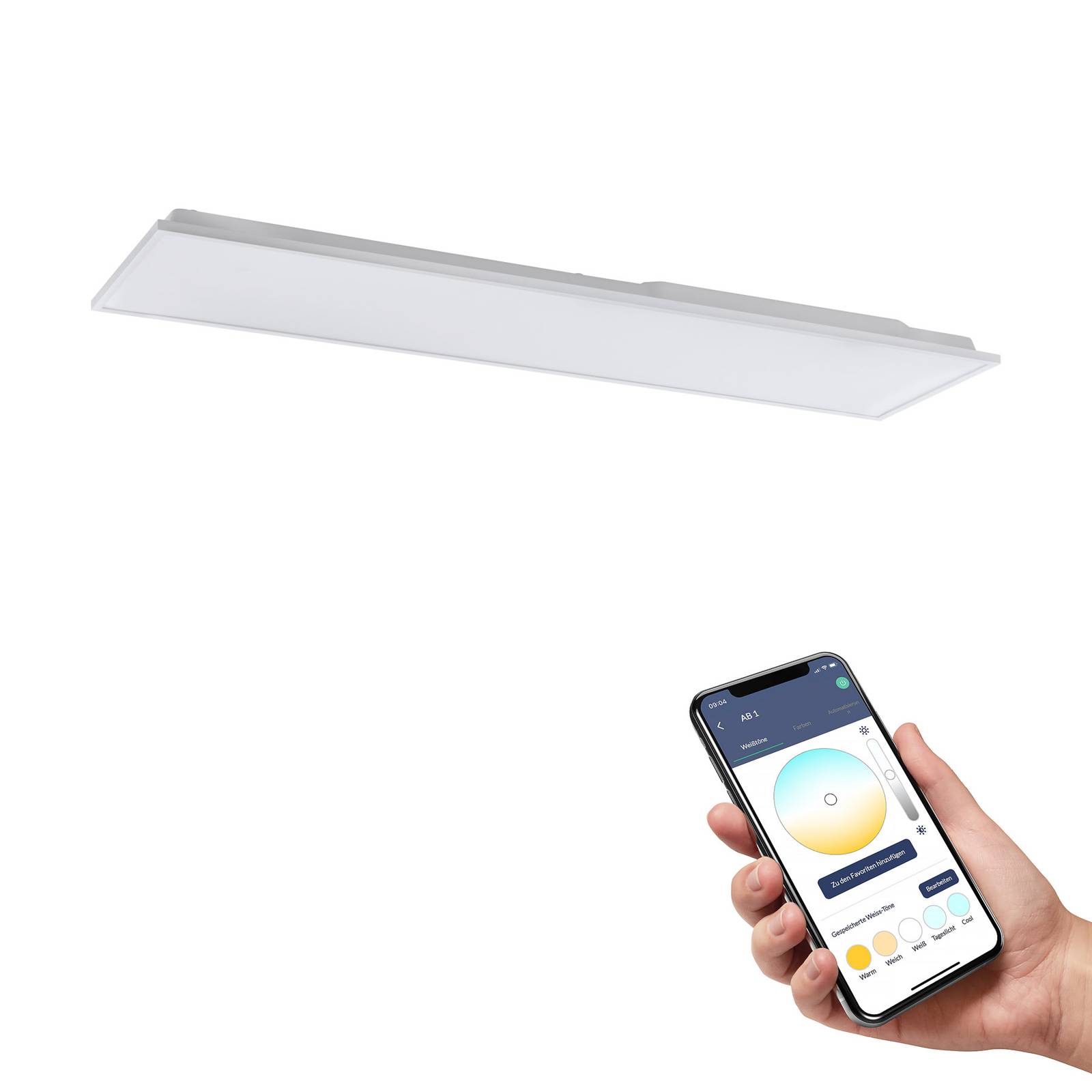 EGLO connect Herrora-Z LED-Deckenleuchte, 120x30cm günstig online kaufen