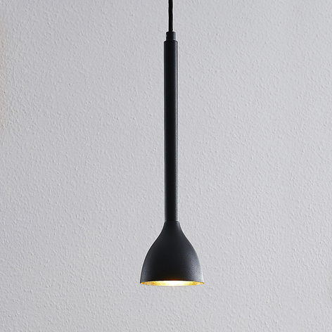 Suspension Nordwin, 1 lampe, noir-or