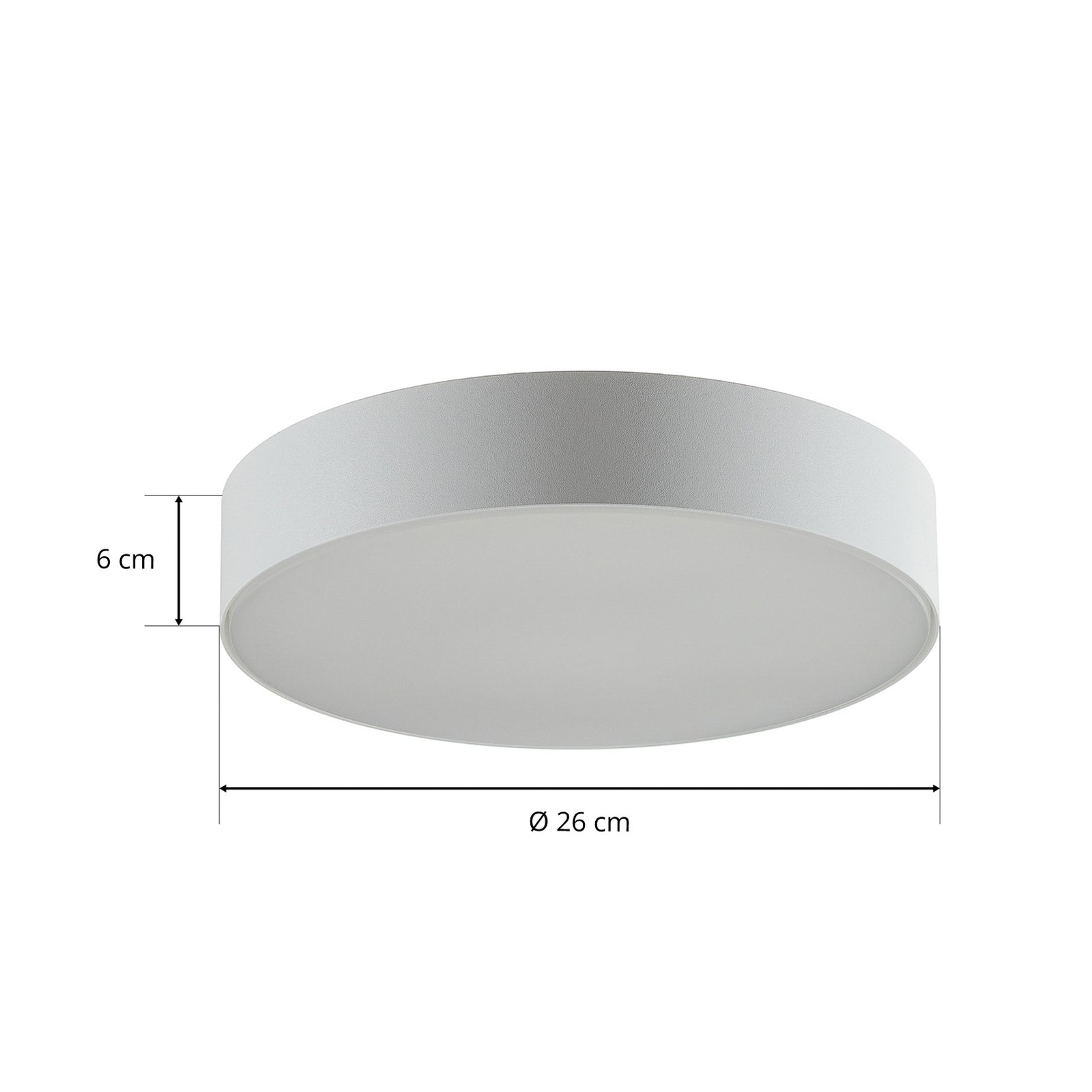 WEVER &amp; DUCRÉ Roby IP44 tak 2,700K 26 cm vit