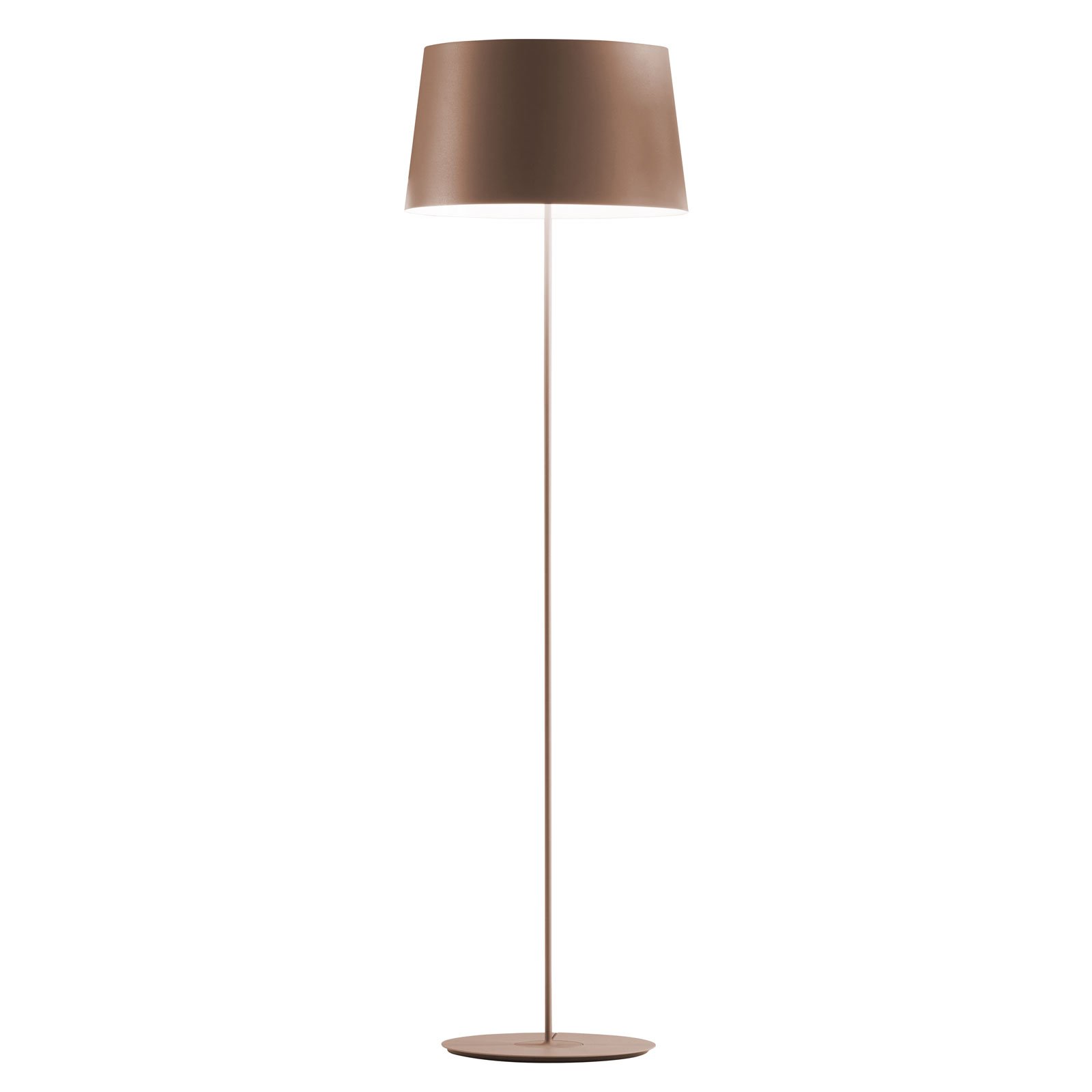 Vibia Warm 4906 designer floor lamp, brown