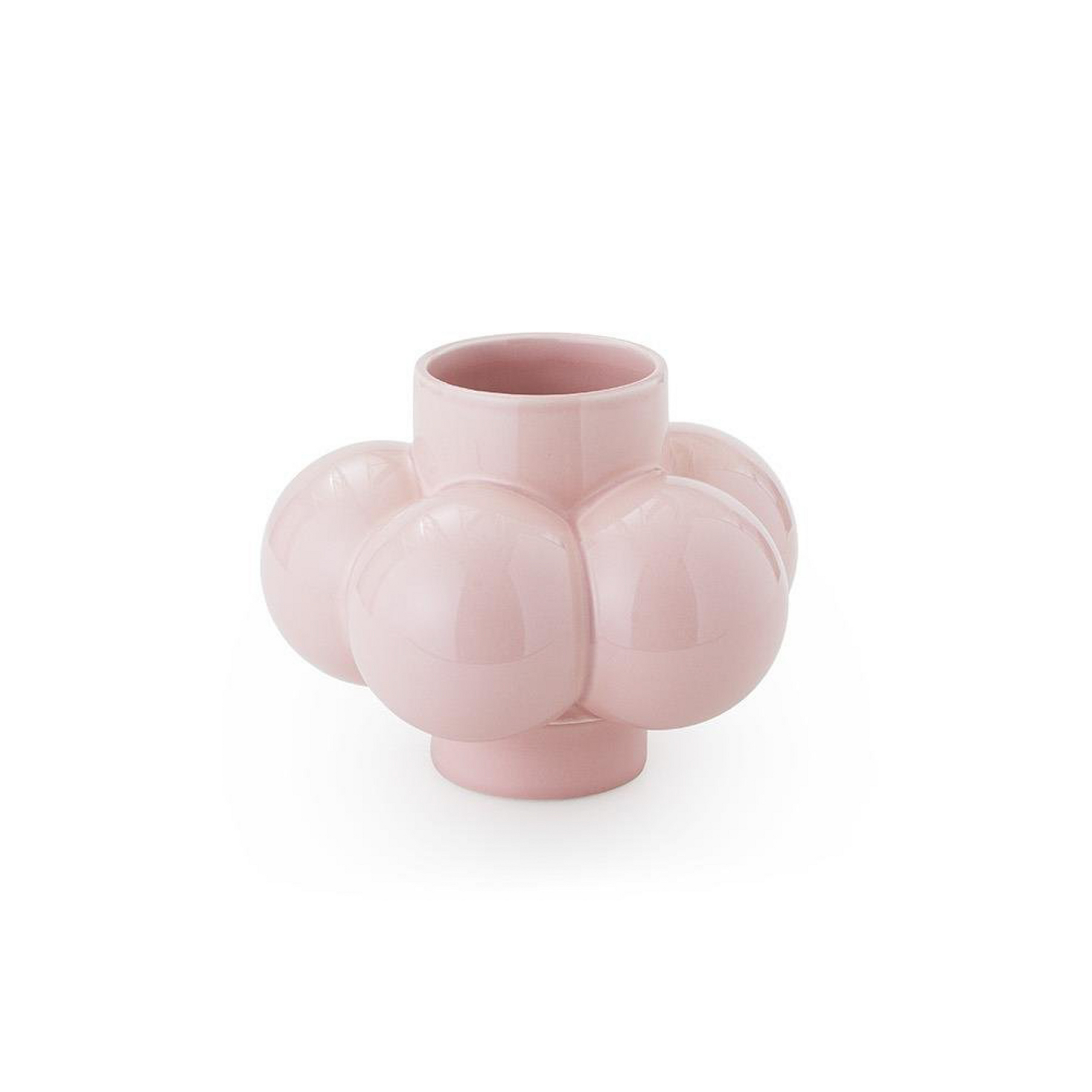 Vase DEKO-OBJECT B4 BUBBLES, rose, 17 cm, céramique - Normann
