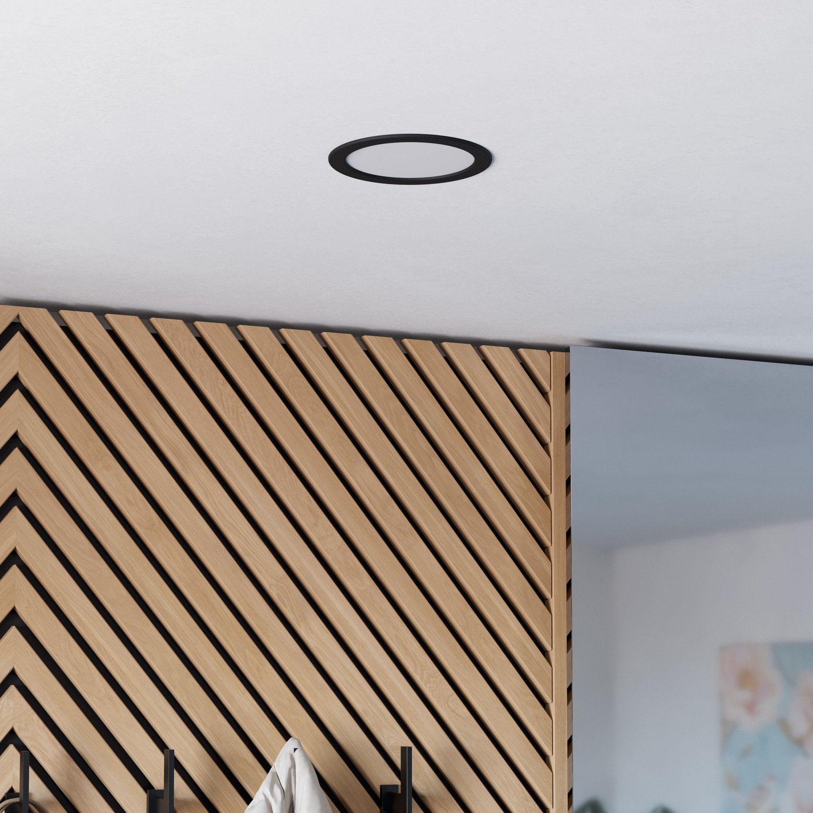 EGLO connect Smart LED podhledové svítidlo Fueva 6-Z, černé, Ø16cm