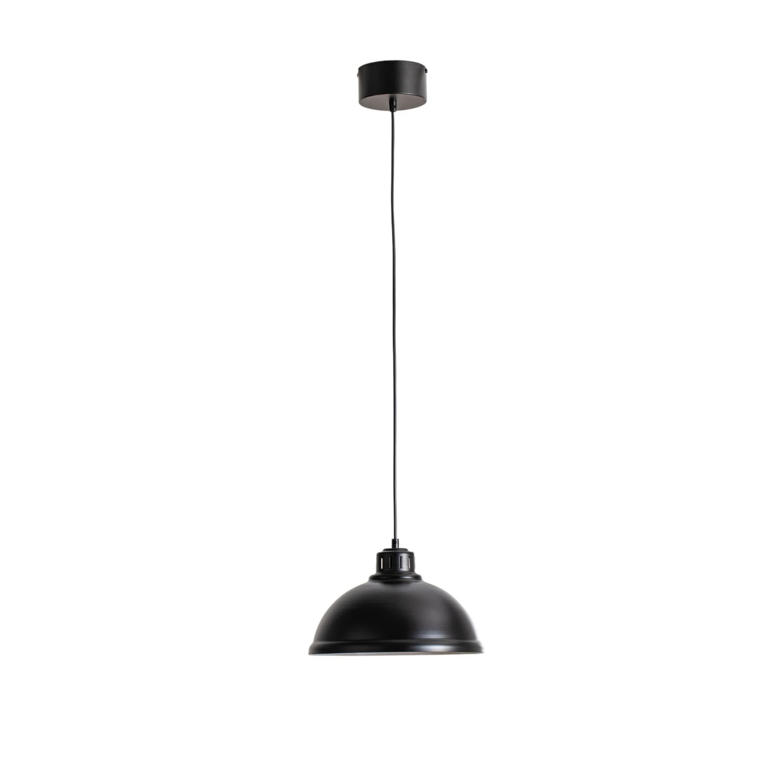 Lampada a sospensione grande Sven, a 1 luce, nero, acciaio, E27