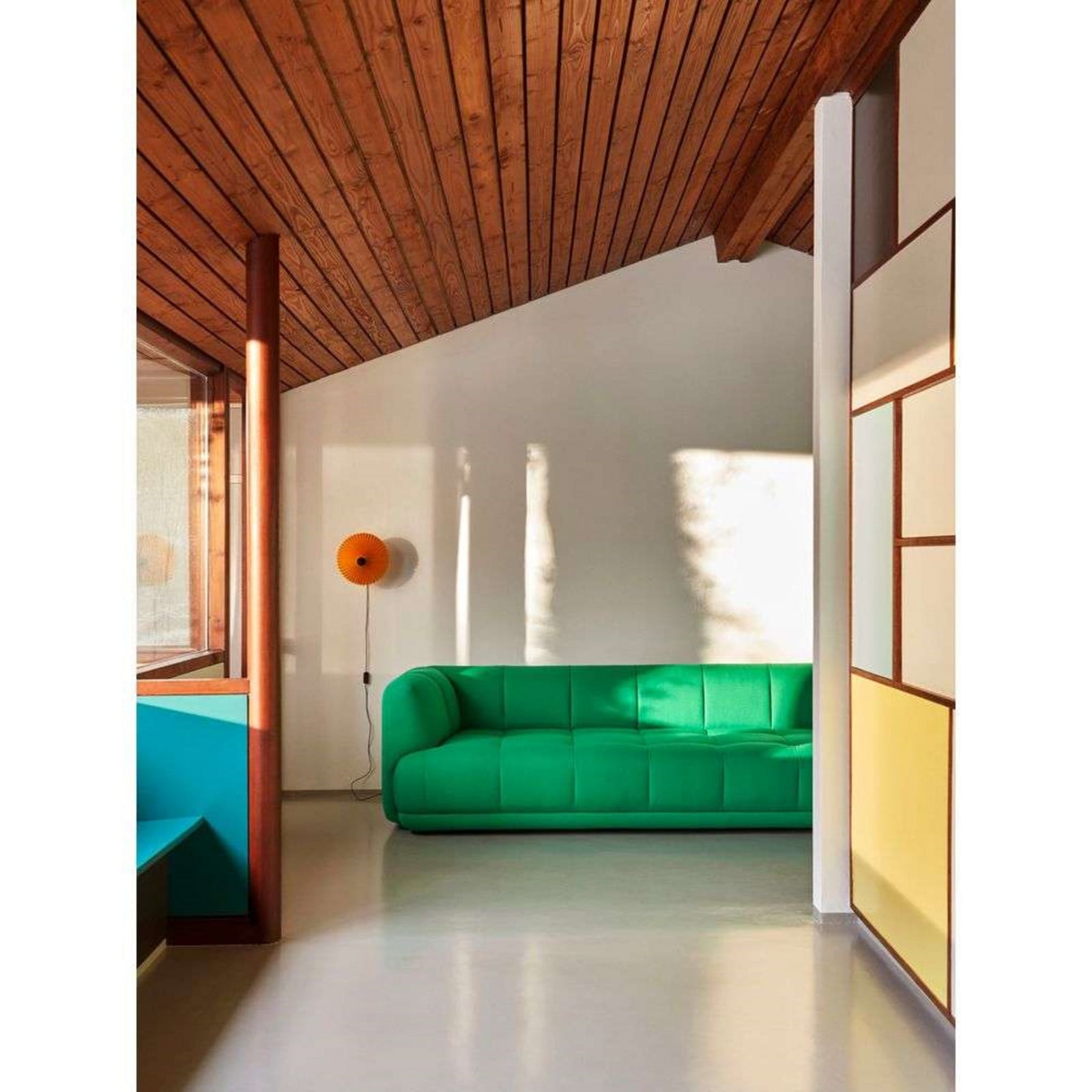 Matin 300 Wandleuchte Yellow HAY - Wohnzimmer - Metall