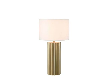 Hashira Bordlampe Antique Brass/Off-White - Markslöjd