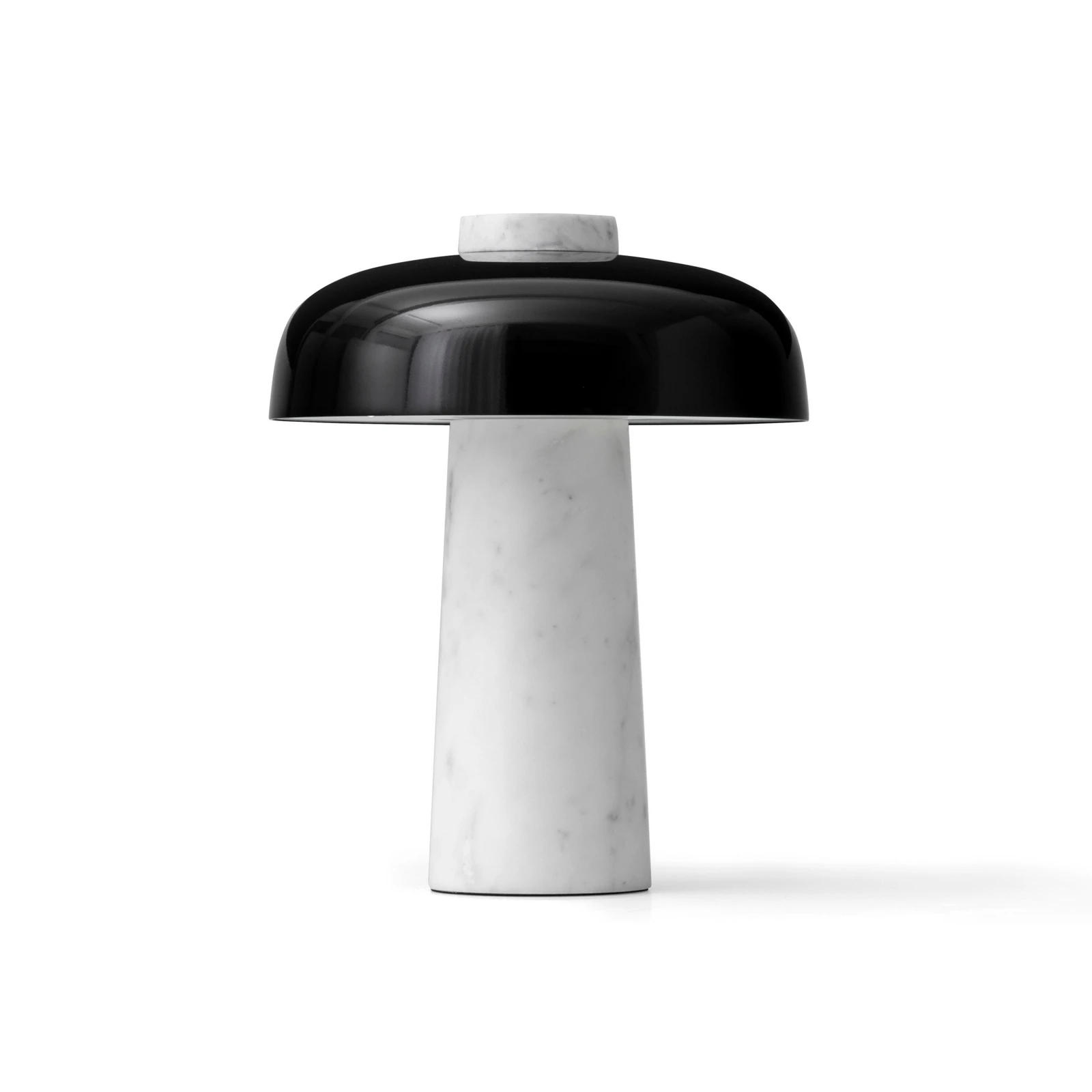 Audo LED настолна лампа Reverse, черна, мрамор, височина 30 см