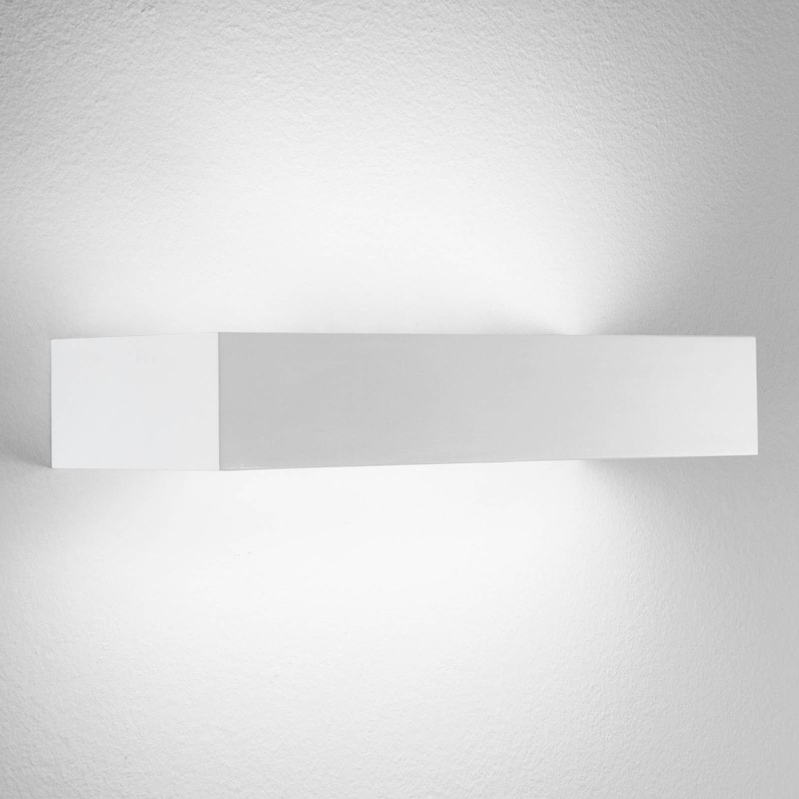 Brick 30  - eckige LED-Wandleuchte in Weiß