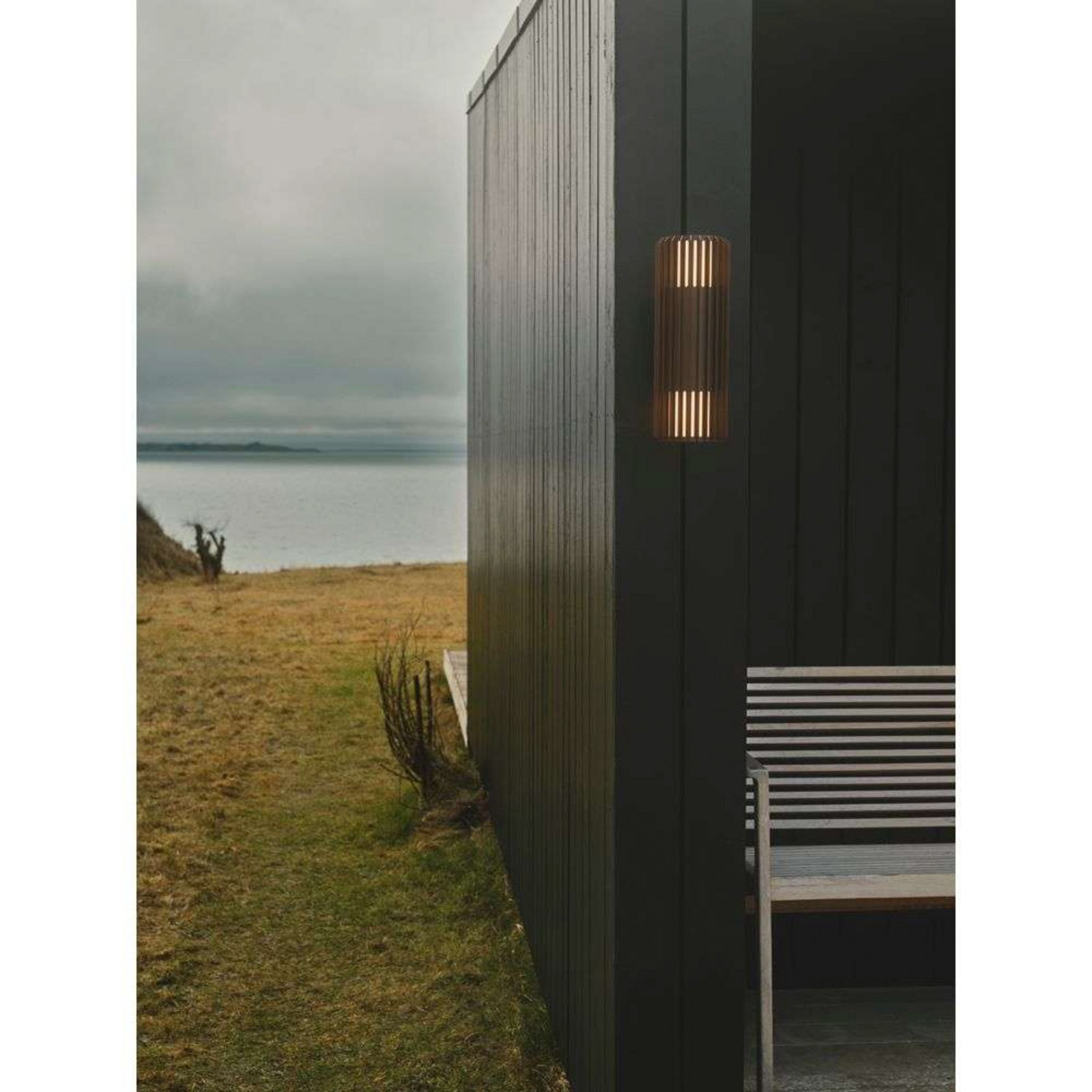 Aludra Double Aplica de Exterior Seaside Metallic Brown - Nordlux