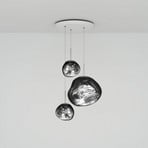 Tom Dixon Suspension Melt Trio Round, Ø 81 cm, 3 lampes, chrome