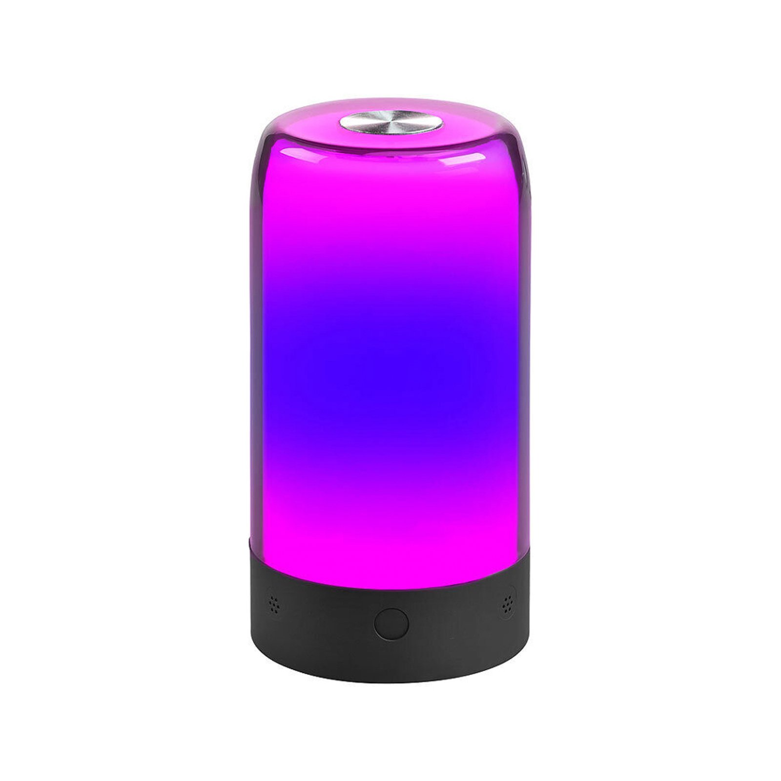 Prios LED lámpara de mesa recargable Valtari, blanco, USB, RGB