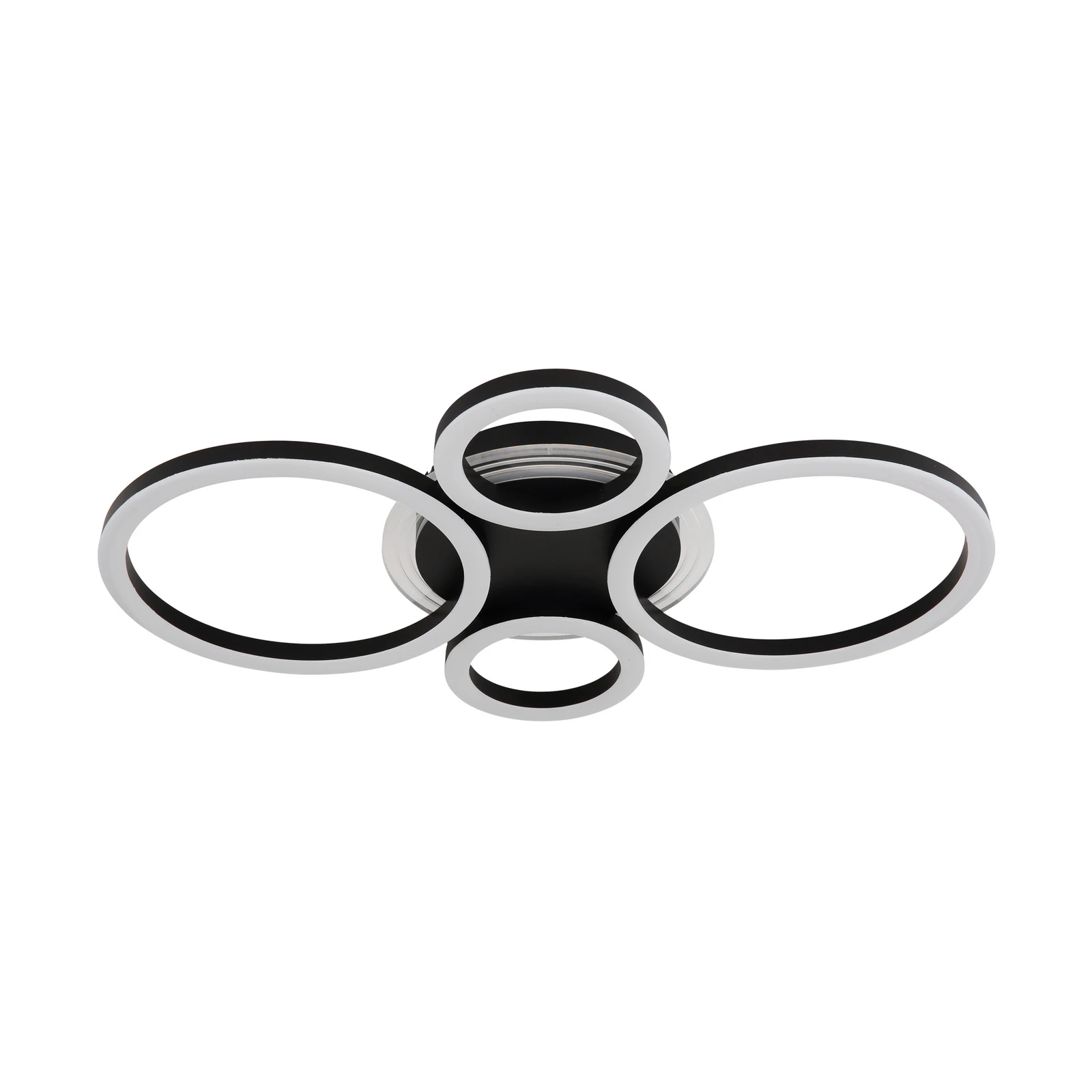 Plafonieră LED Loretta, negru, metal, 53 cm, CCT