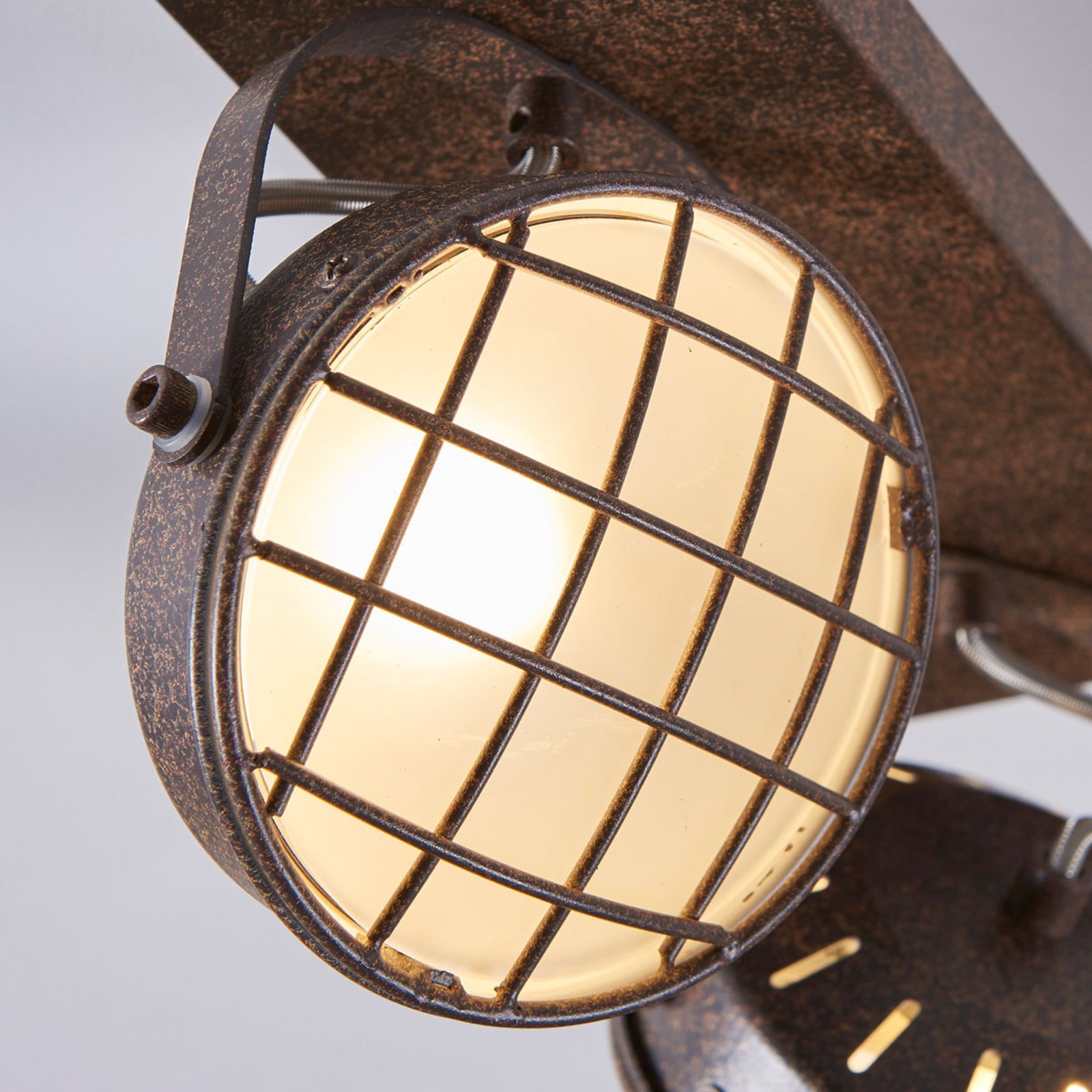 Tamin 2 Ceiling Light Rust/White - Lindby