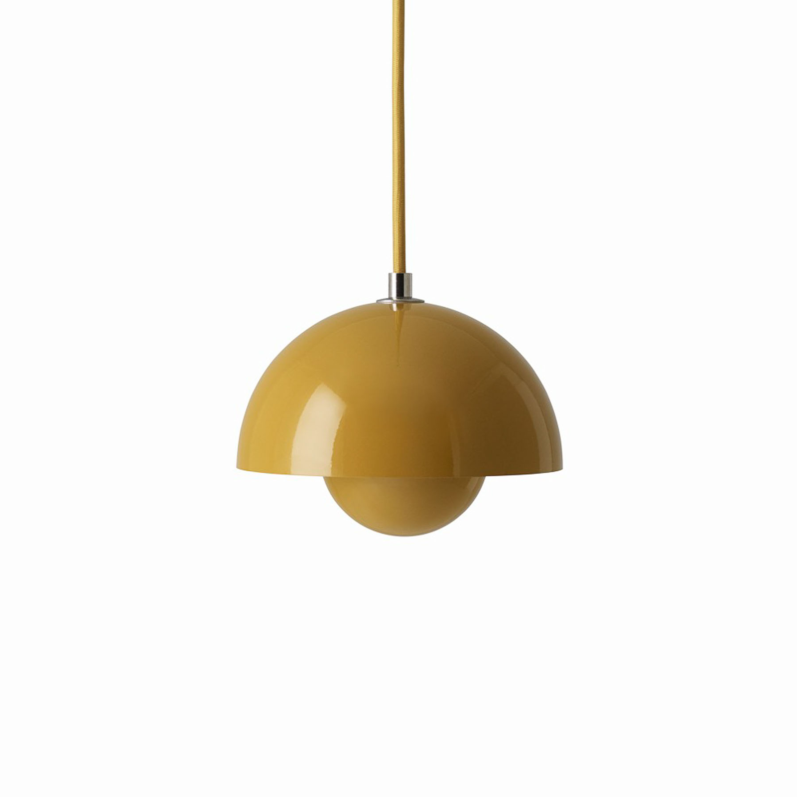 &Tradition lampada a sospensione Flowerpot VP10, Ø 16 cm, giallo senape
