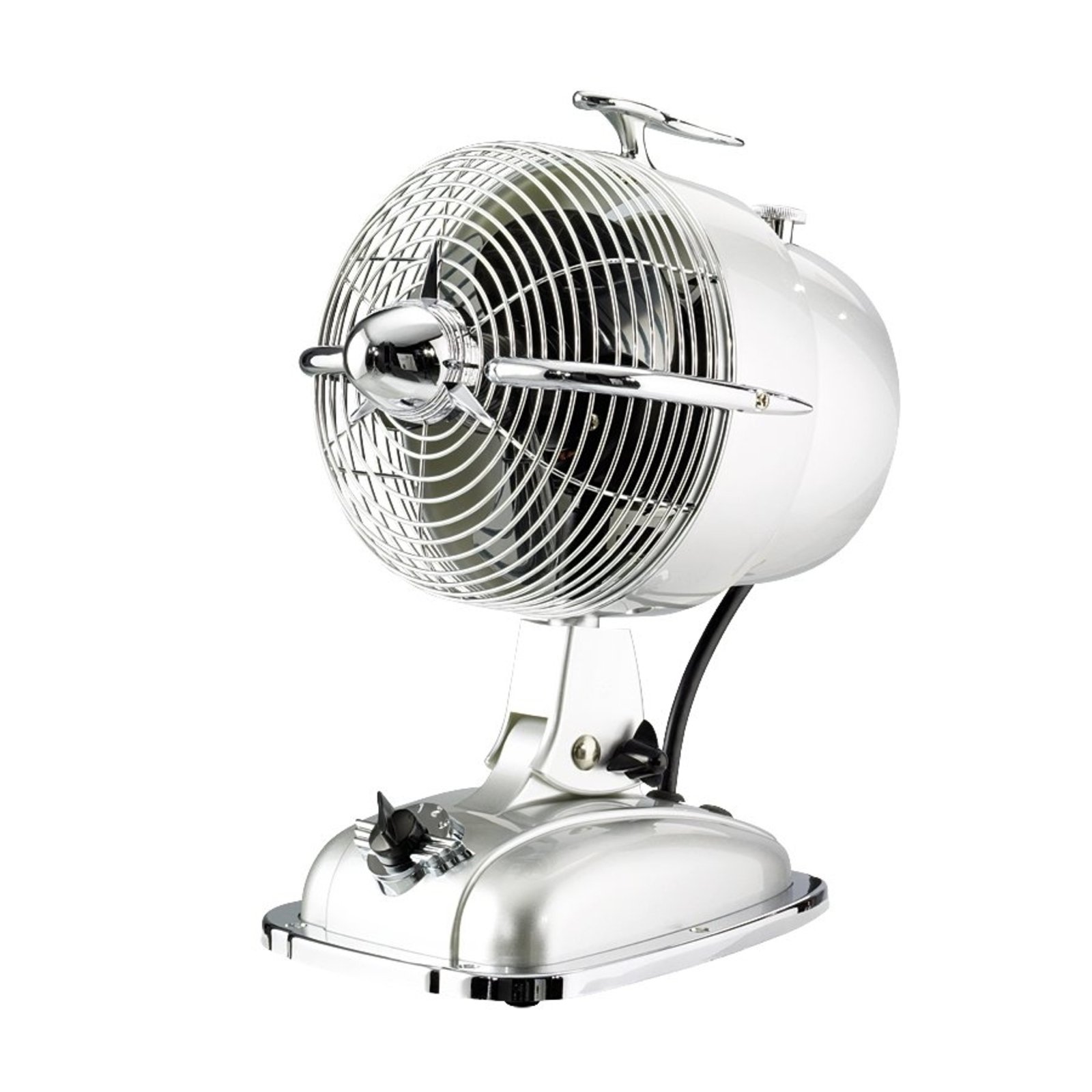 RetroJet table fan, silver