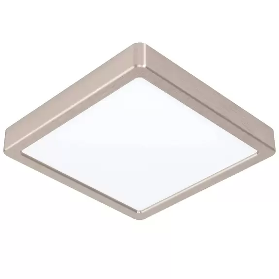 Lampenwelt EGLO connect Fueva-Z Deckenlampe 21x21cm nickel