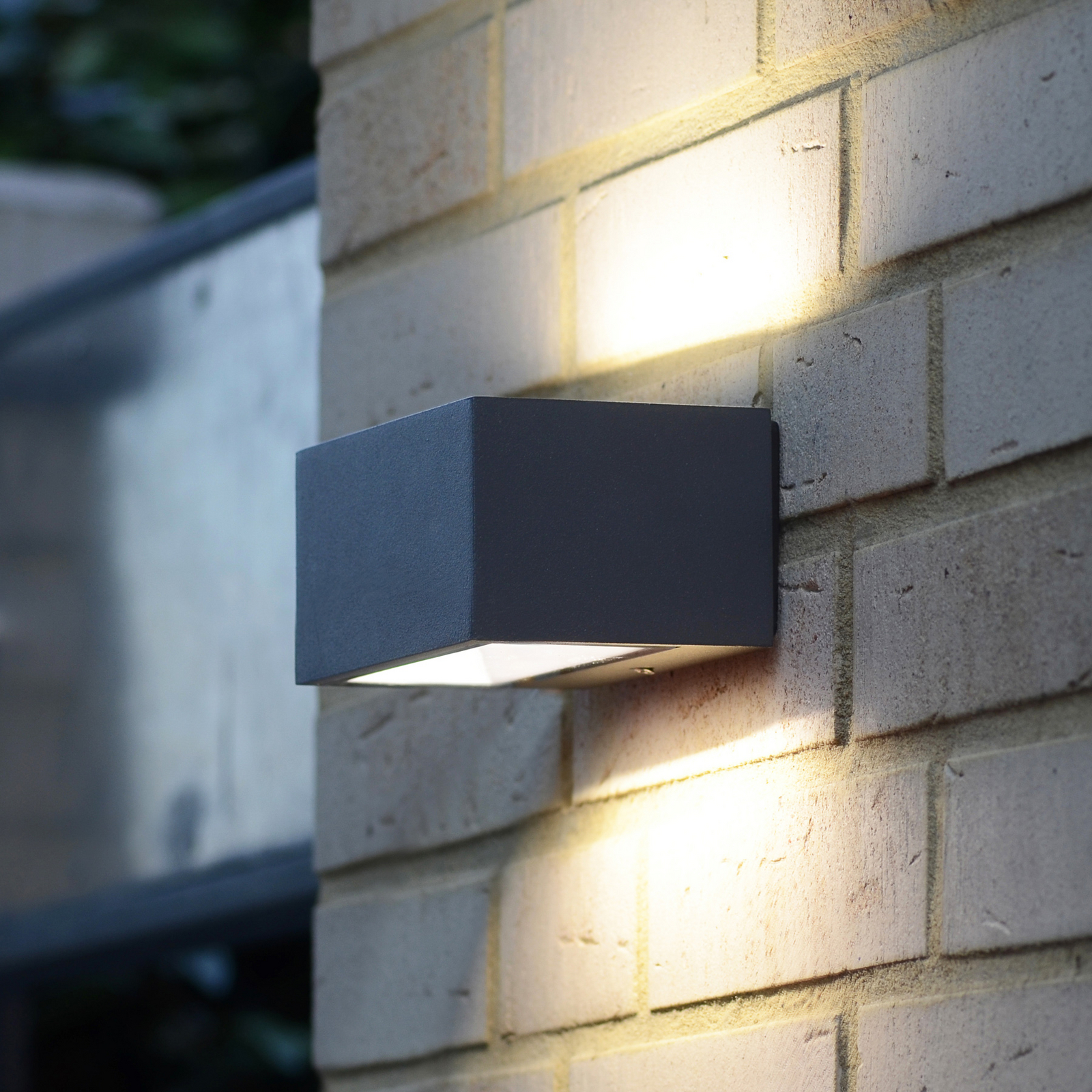 Gemini LED buiten wandlamp, 22cm, 4.000K, antraciet