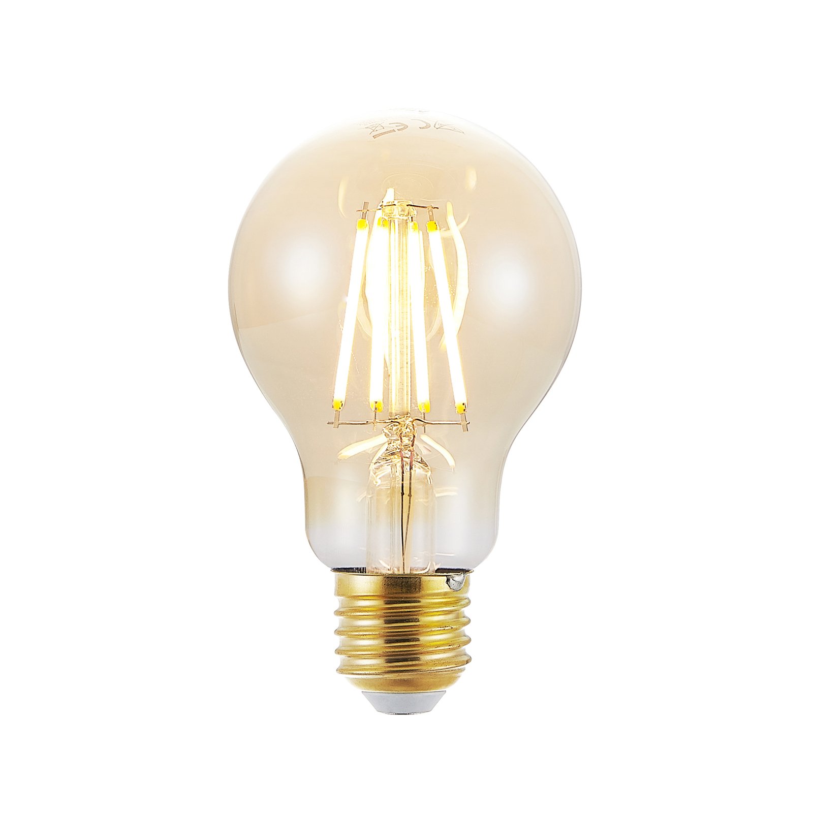 LED лампа E27 6,5W 825 кехлибар 3-степенен димер комплект от 3