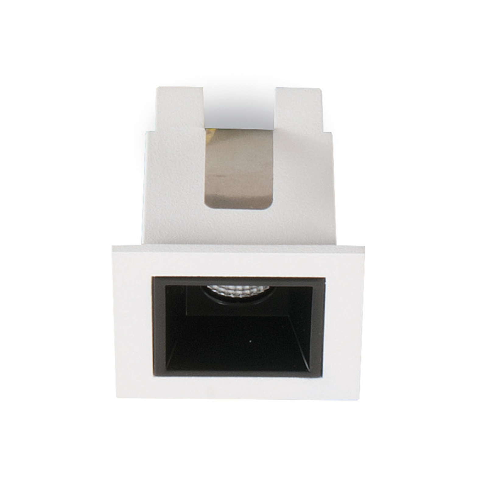 LED-Einbauleuchte Sound 1 30° mit Rahmen, weiß