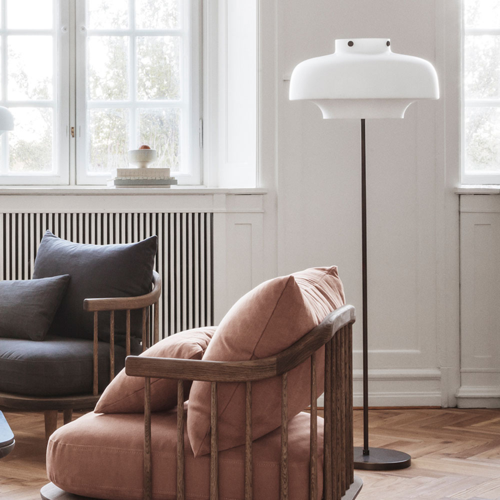 Copenhagen SC14 Lampadaire Verre Opale - &Tradition Copenhagen SC14 Lampadaire Verre Opale - &Tradition