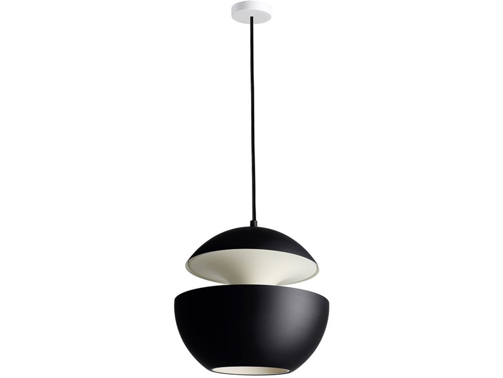 Here Comes The Sun Lustră Pendul ø350 Black/White - DCW